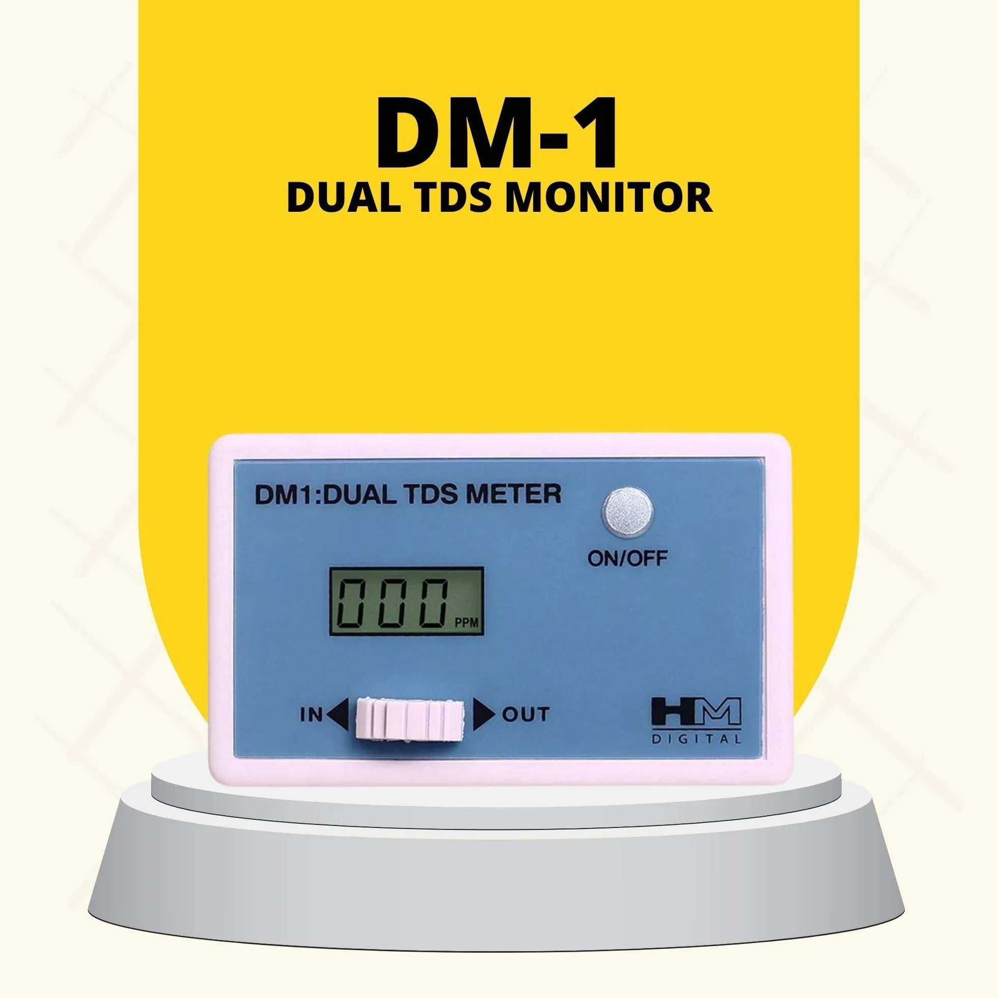 HM Digital Podwójny monitor DM-1" TDS, zakres 0-9990 ppm, dokładność odczytu 2%