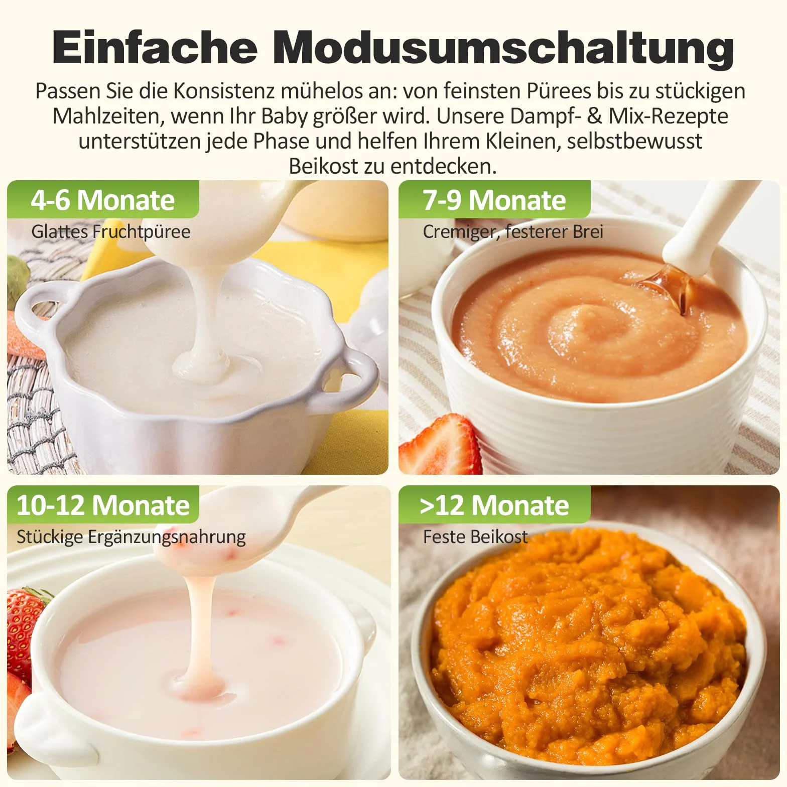 TopStrong Baby Food Maker urządzenie do przygotowywania posiłków dla niemowląt, parowar, miksowanie, rozmrażanie i podgrzewanie, wielofunkcyjny zaparzacz dla niemowląt z funkcją samoczyszczenia, robot
