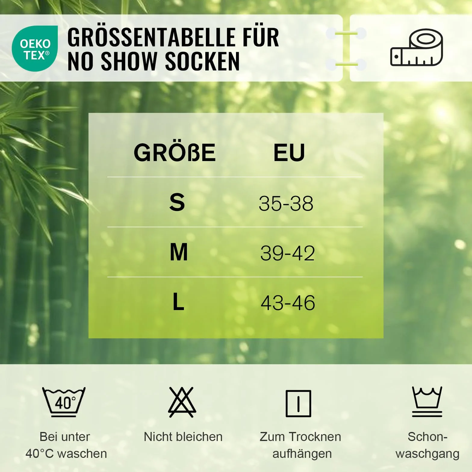 SukModen Bambusowe skarpetki no show antypoślizgowe 8 par z silikonem oddychające