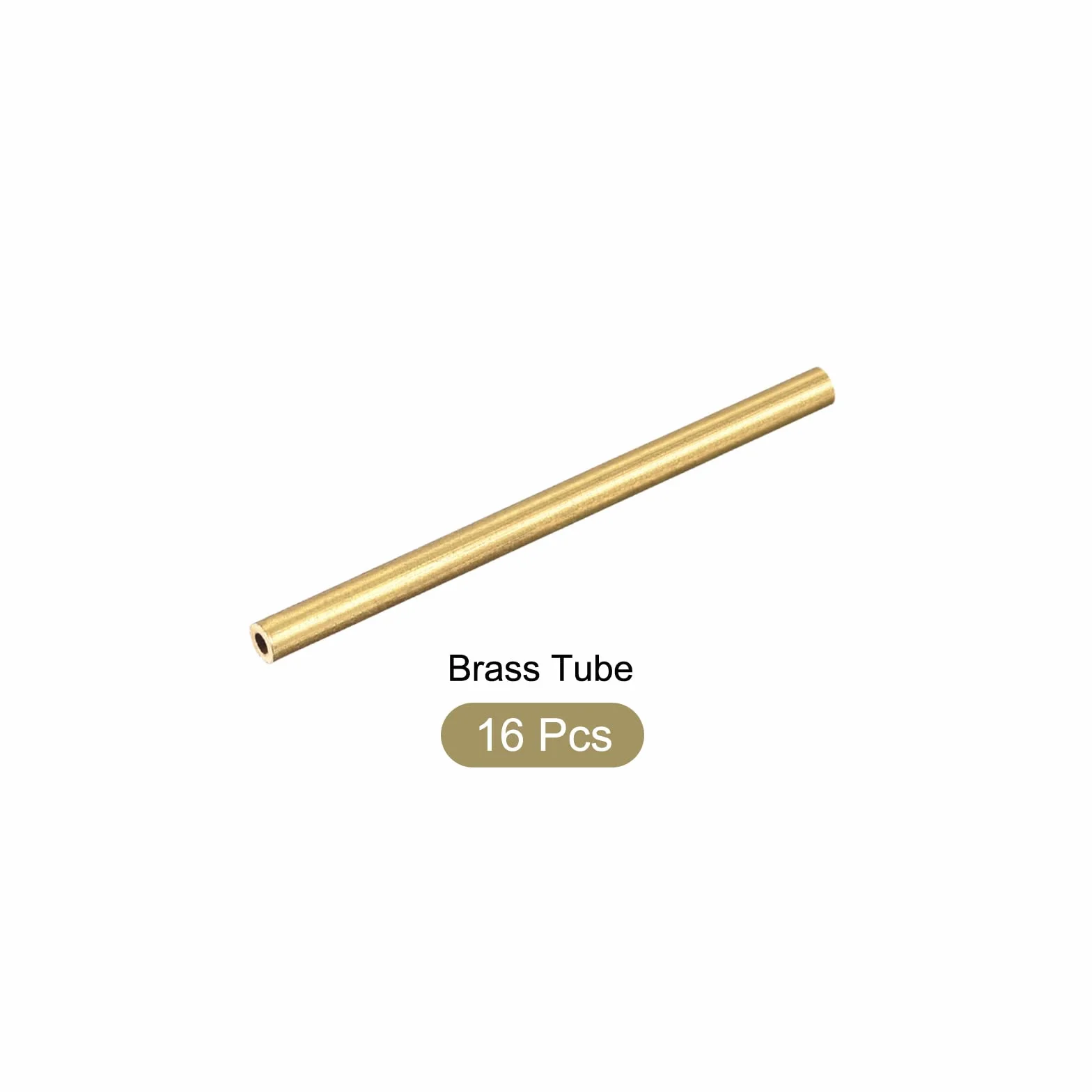 METALLIXITY Mosiądz Tube (2mm OD x 0.5mm Ściana T x 30mm L) 16 sztuk Rury Rzemiosło - Home Decor DIY