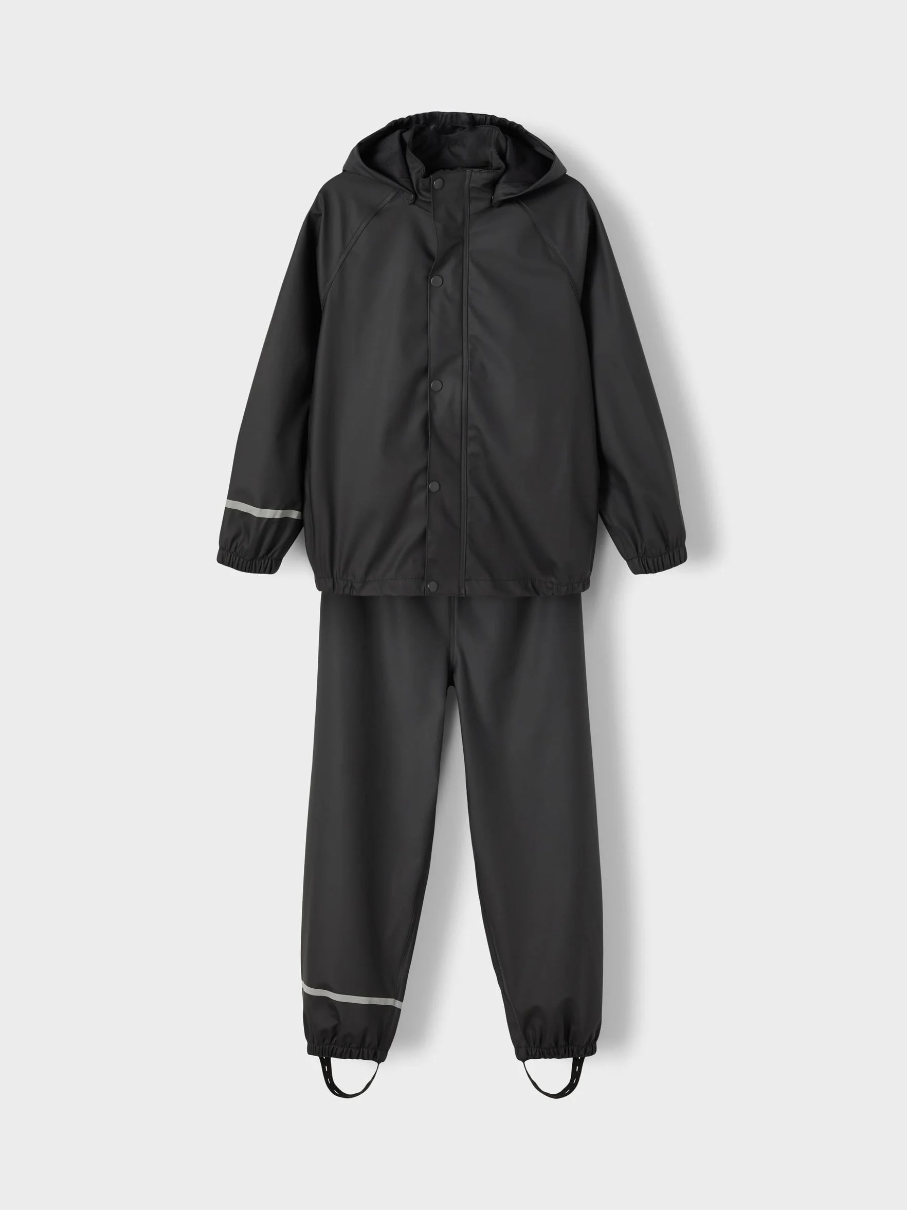 Name It Uniseks - Dzieci Nkndry Rain Set Noos Zestaw Przeciwdeszczowy, Czarny, 110