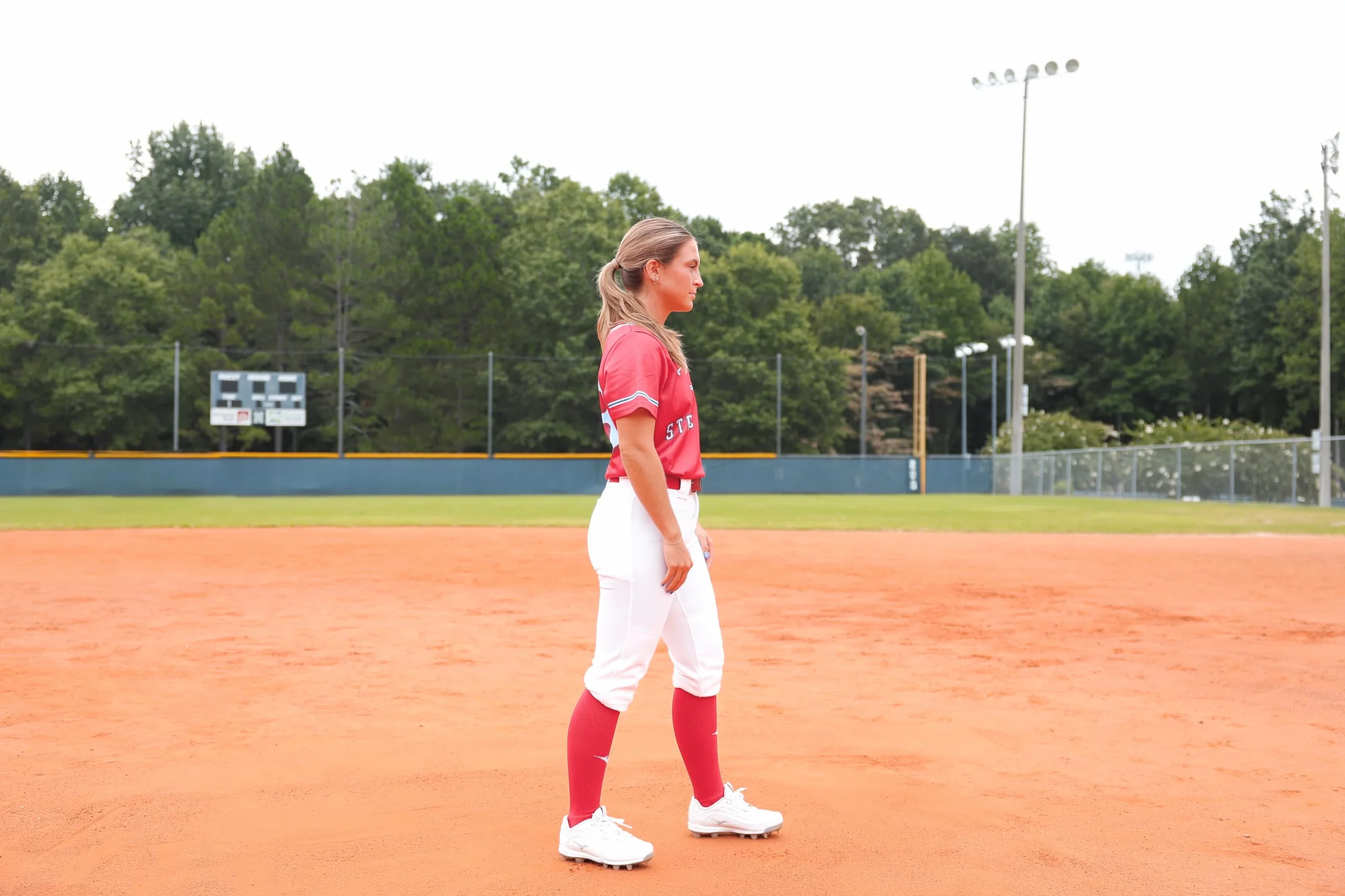 Mizuno Fastpitch Damskie spodnie softball dla dorosłych, z niskim stanem