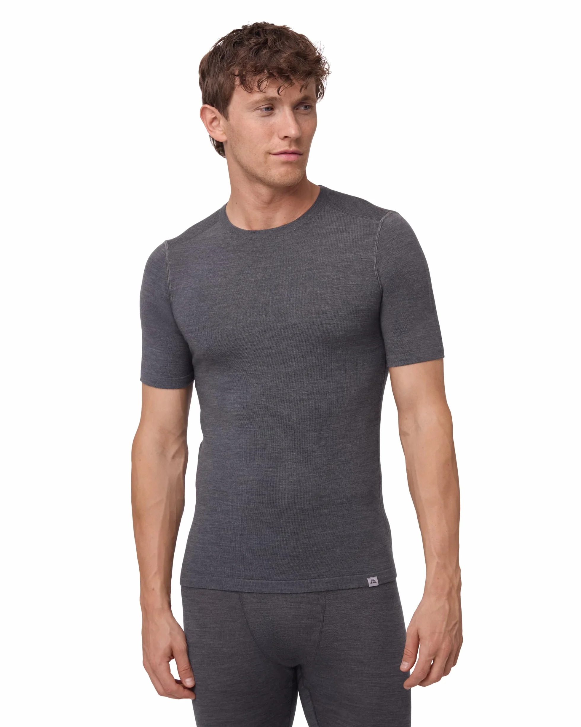 DANISH ENDURANCE Merino Wool T-Shirt Mens, Thermal Base Layer Top, Premium Undershirt for Winter