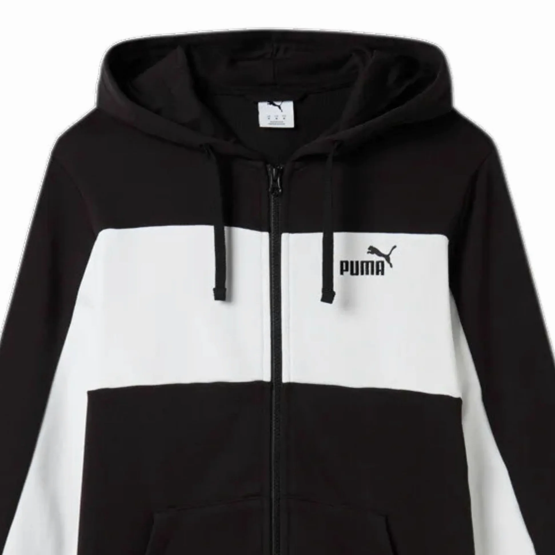 PUMA Męski dres treningowy Essentials Colourblock, czarny kod 688965-01