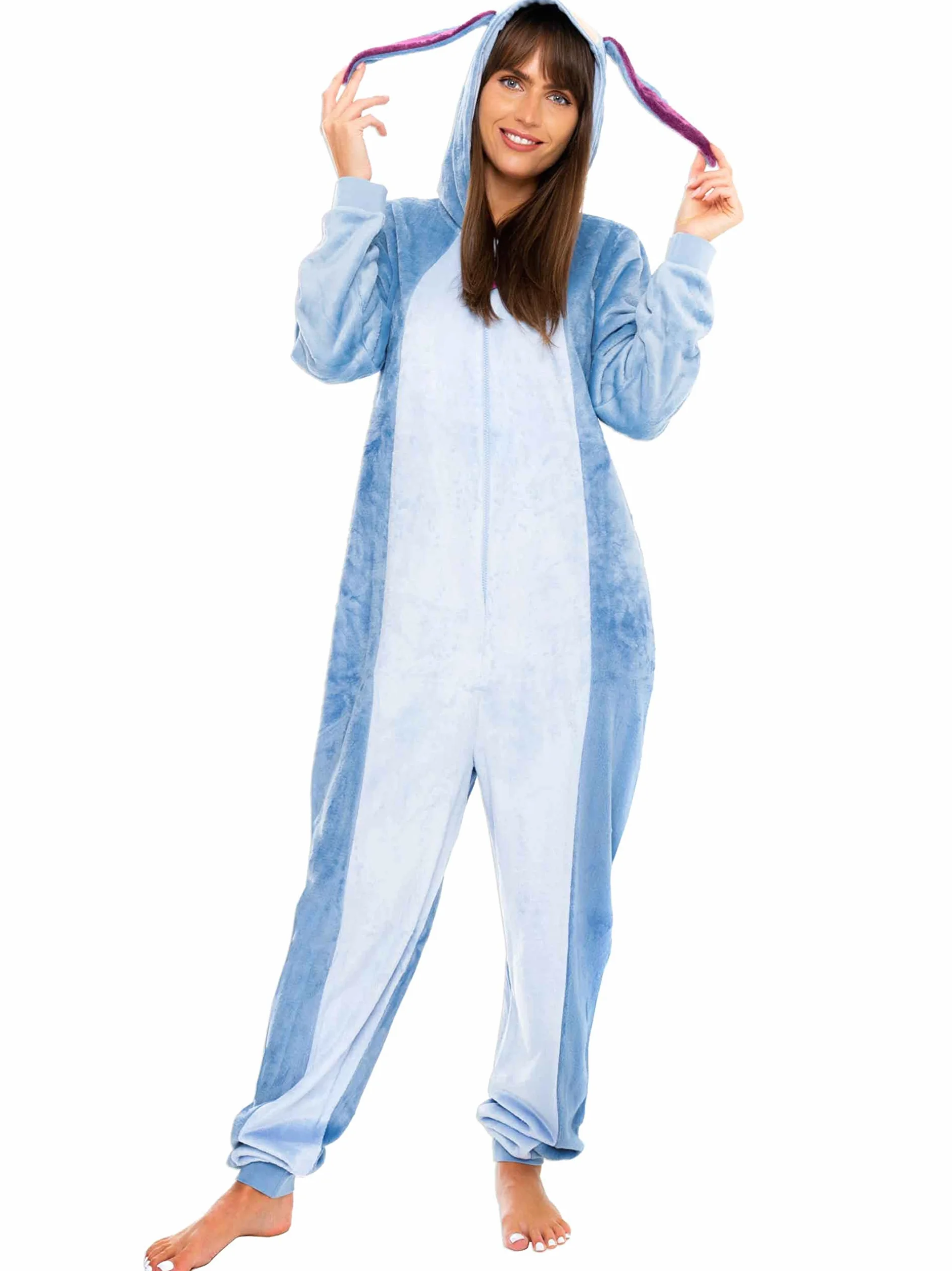 Onesie Disney Z Eeyore Dla Kobiet | Kostium Dla Dorosłych Z Eeyore | Damskie Pidżamy Polarowe | Oficjalna Merchandise Z Kubusia Puchatka