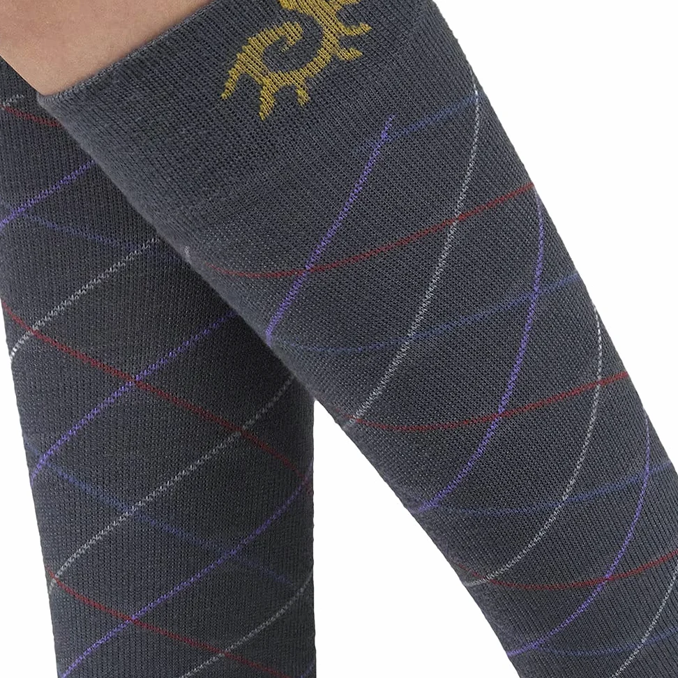 SOLIDEA Unisex Gambalety Skarpety For You Merinos Rumba Kompresja Stopniowa 18/24 mmHg, Szary, Large