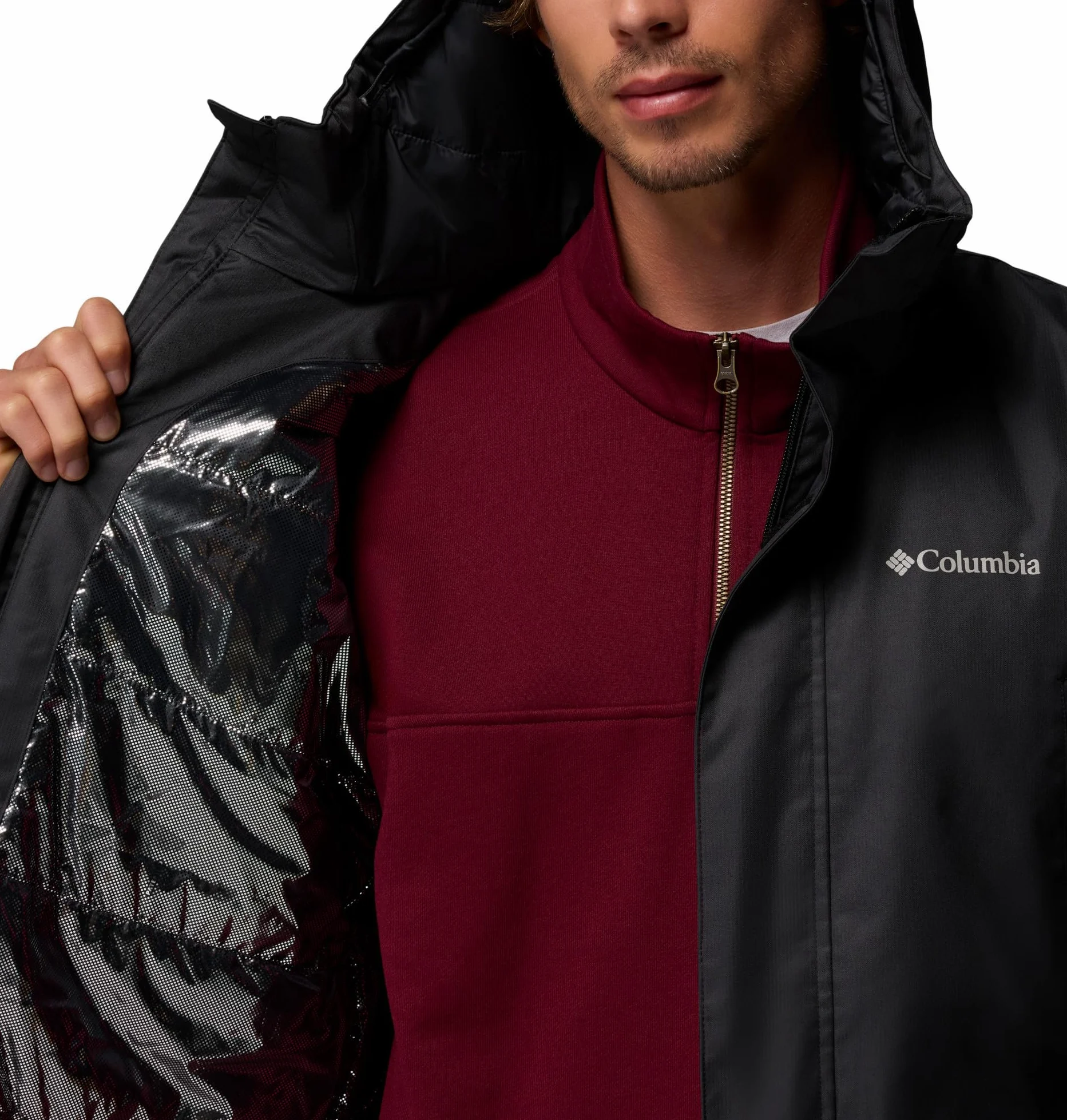 Columbia Męska parka zimowa Pines Lake, czarna, XL