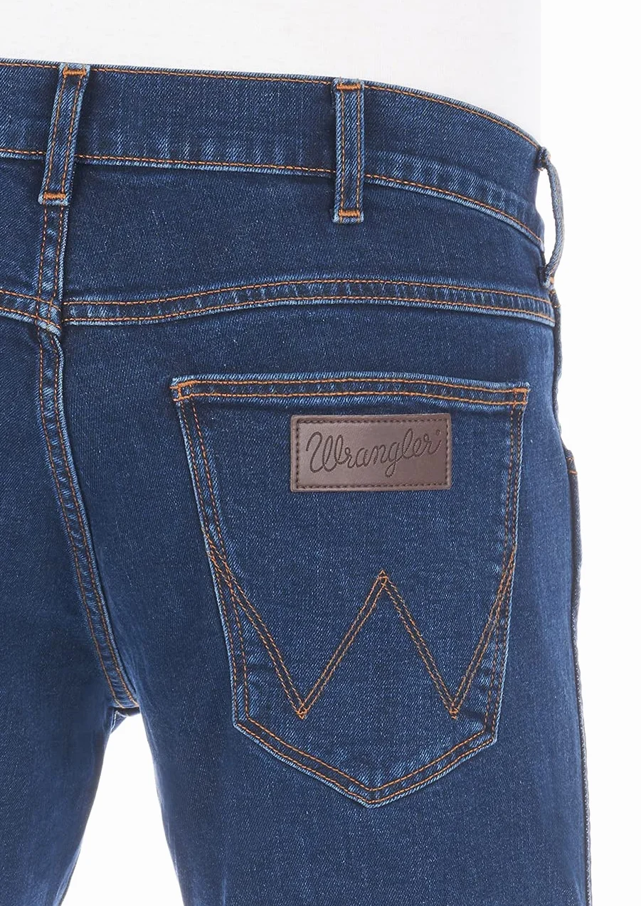 Wrangler męskie dżinsy Regular Fit Greensboro spodnie Straight Jeans Stretch bawełna niebieski czarny W30 W31 W32 W33 W34 W35 W36 W38 W40 W42 W44