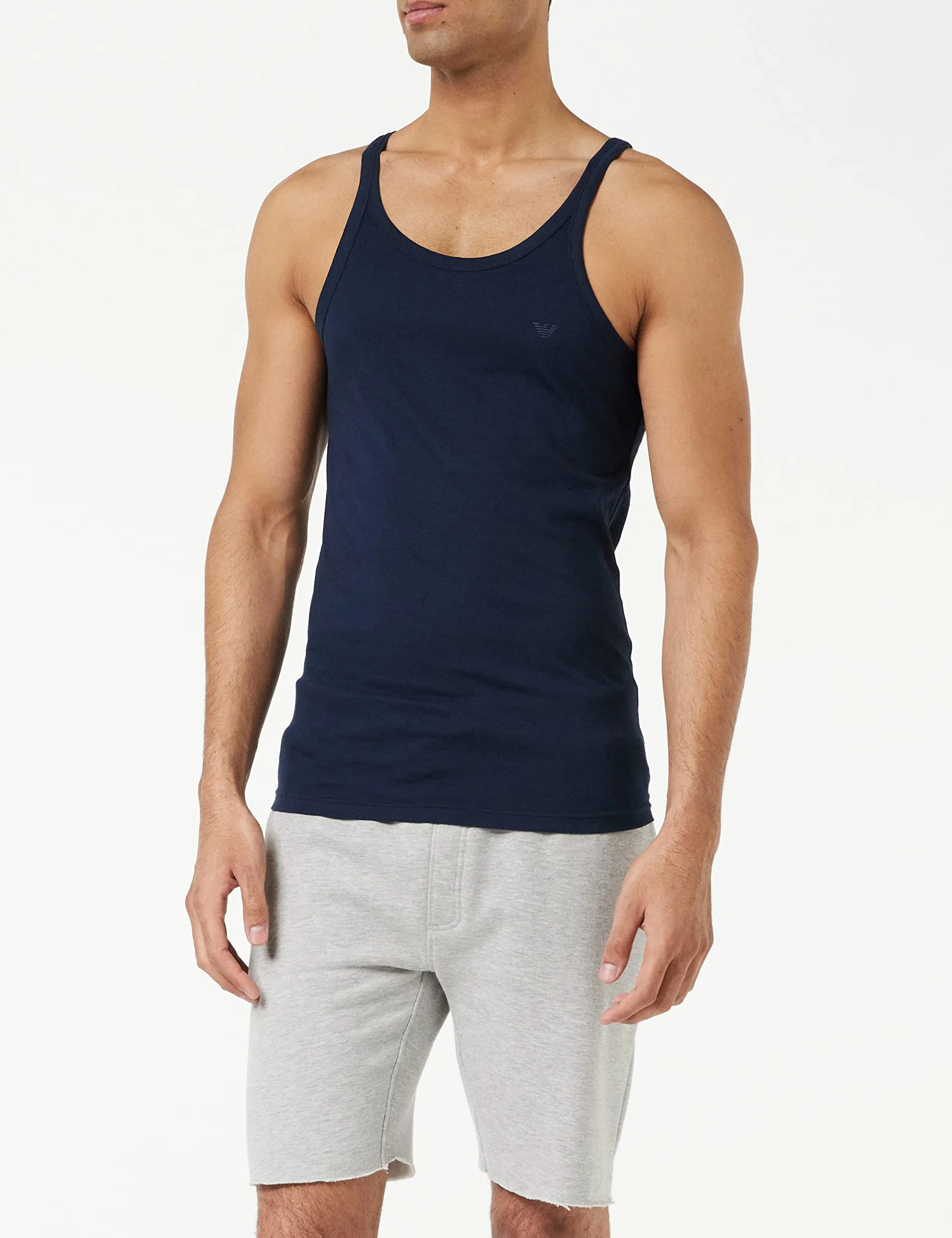 Emporio Armani Męska koszulka piżamowa (2 sztuki), biały/biały, L