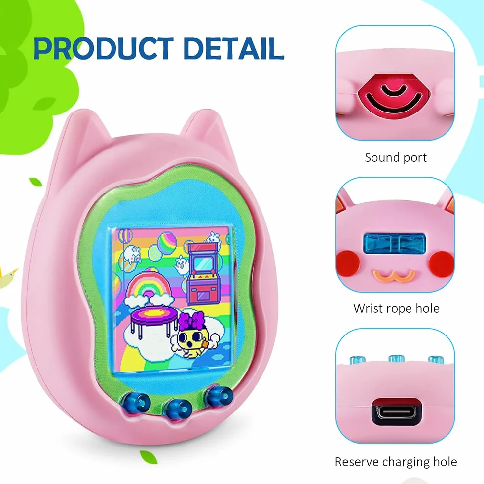 Tamagotchi Uni Silikonowe Etui Ochronne Miękkie Etui Ochronne Dla Zwierząt Interaktywna Wirtualna Maszyna Do Gry Dla Zwierząt Ochronnych Etui Odpowiednie dla Tamagotchi Uni