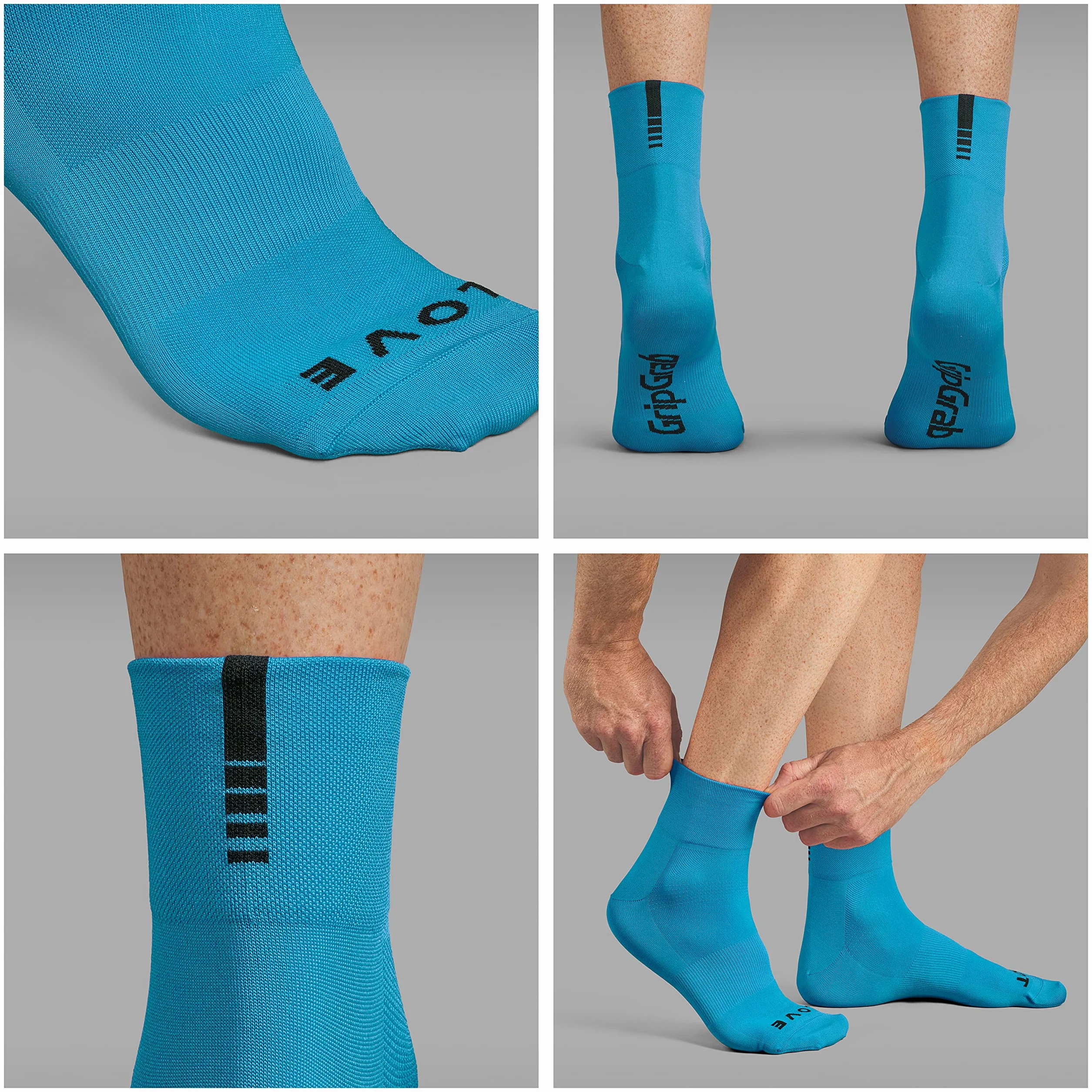 GripGrab Lightweight SL Performance letnie skarpety rowerowe, 1 sztuka i 3 pary, 2 długości, skarpety rowerowe, długie, krótkie