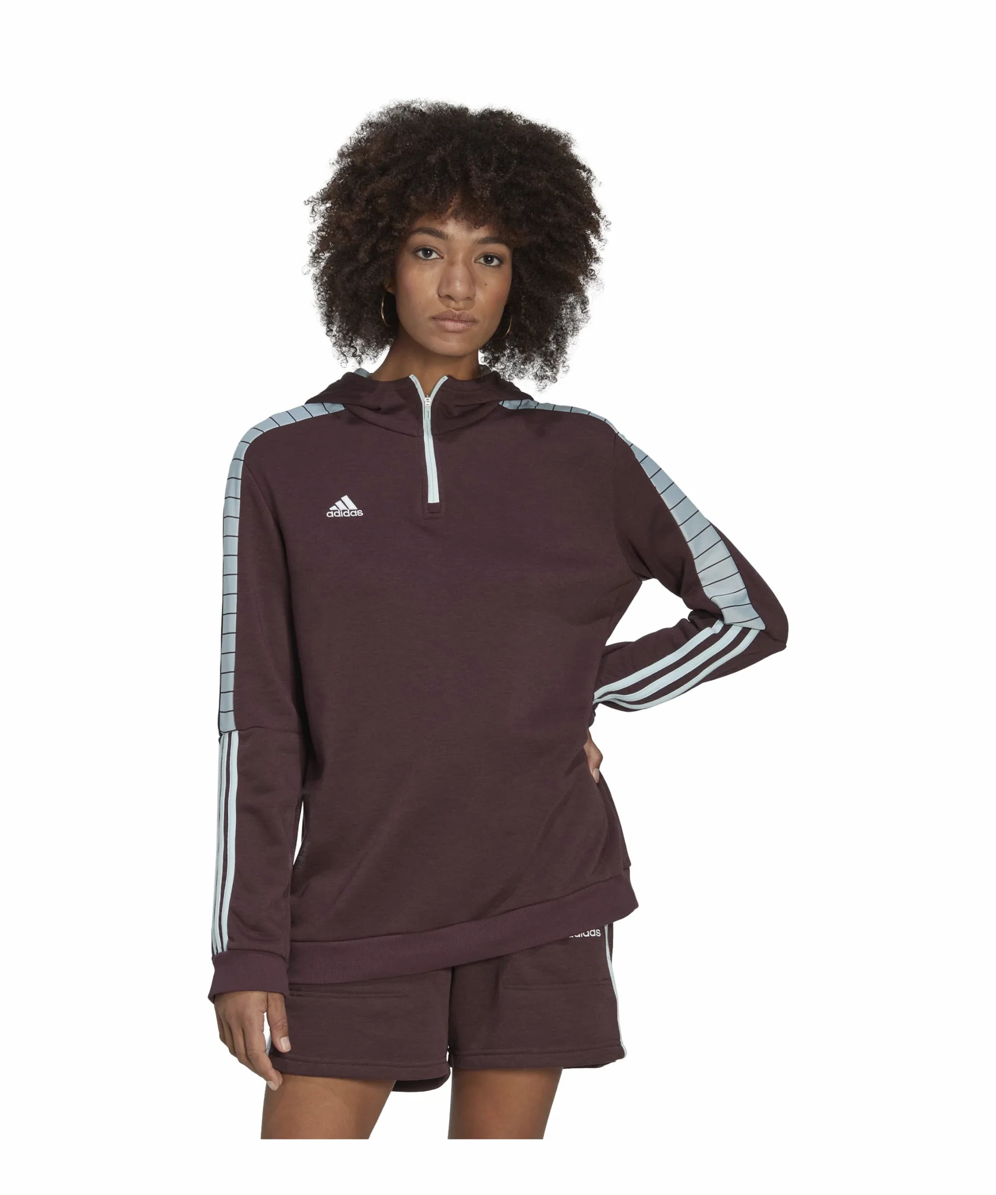 adidas Tiro Hoodyvip W Bluza z kapturem damska, Marsom, M
