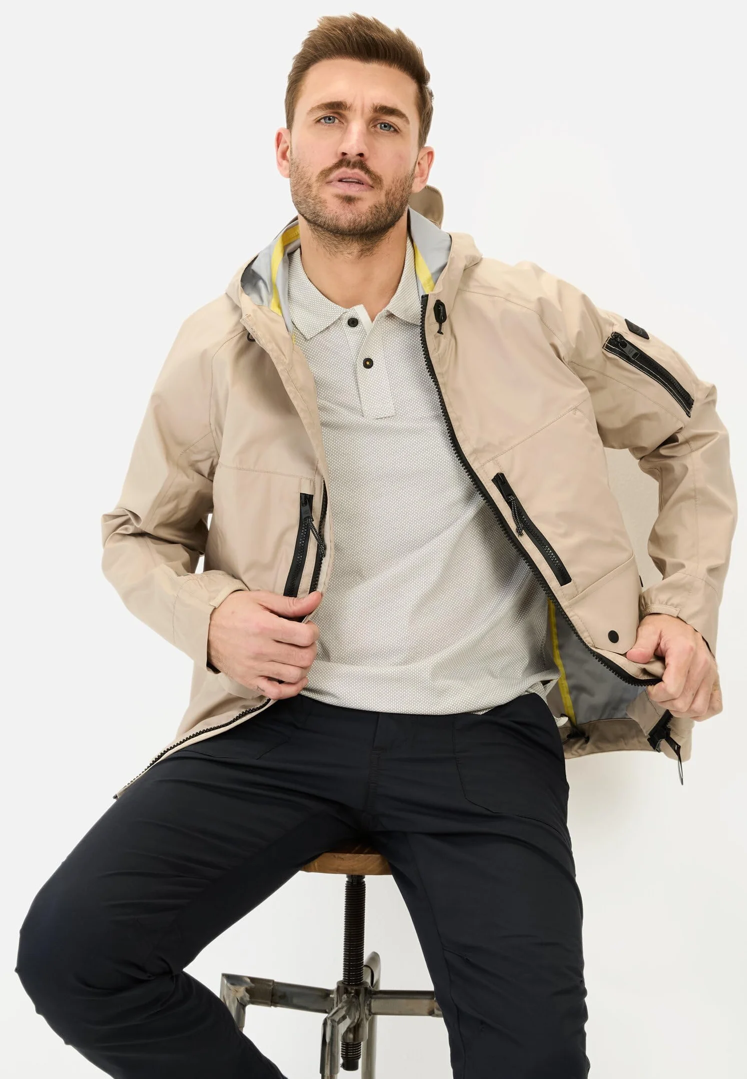 camel active Męska koszulka polo, beżowy, L