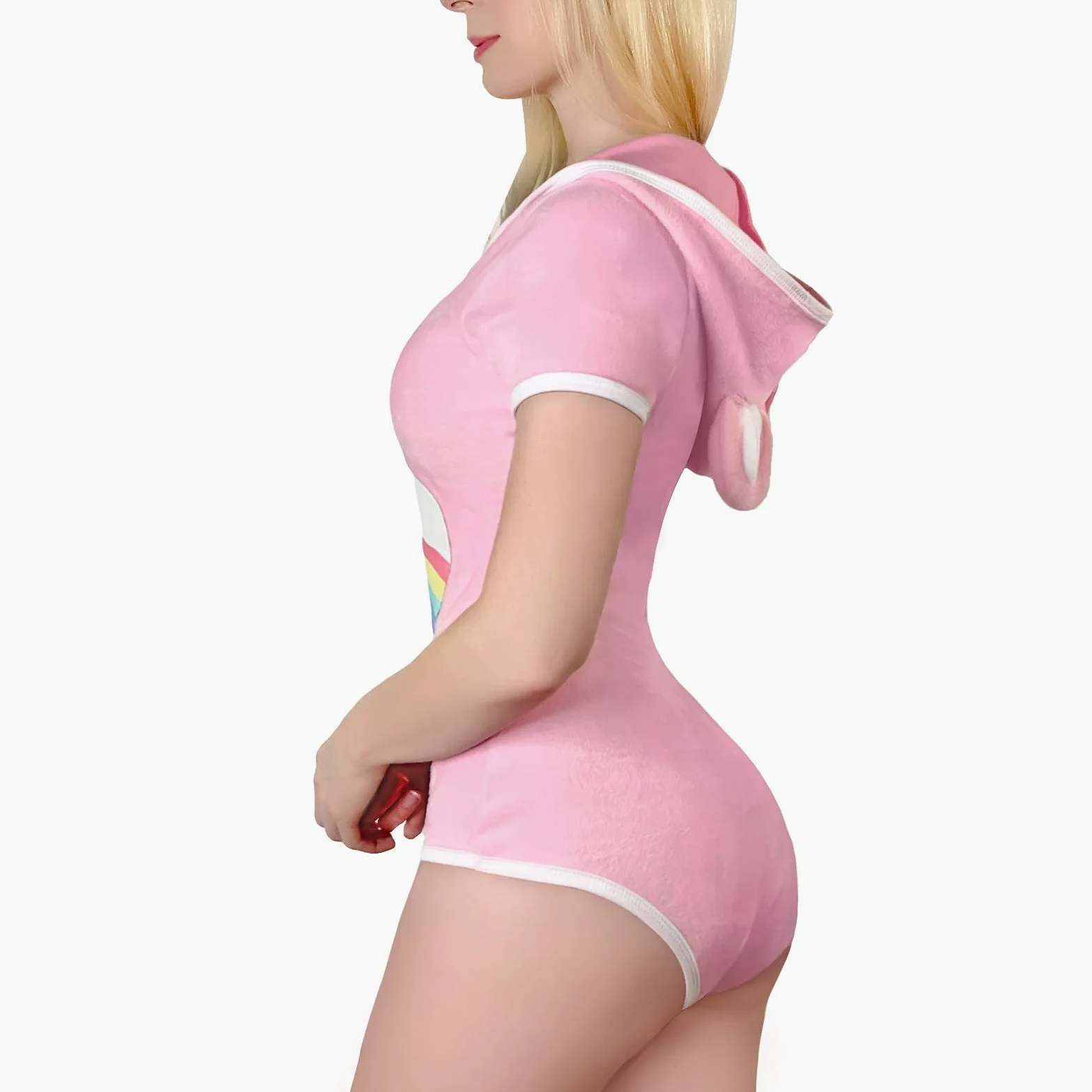 LittleForBig Bawełniany śpioszki Onesie Piżama Bodysuit-Teddy Miś Onesie