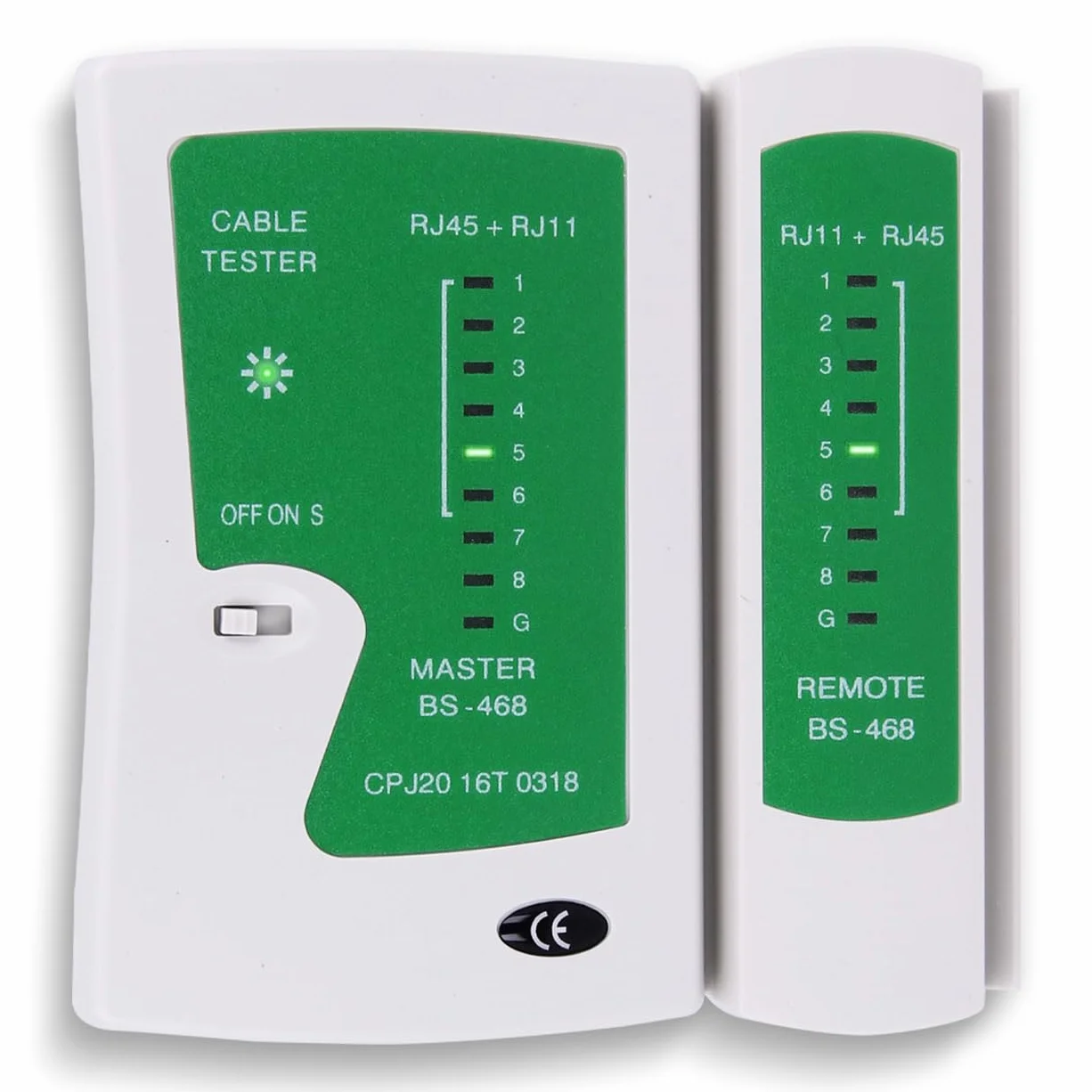 Tester sieci LAN RJ45/RJ11/RJ12, ISDN, kabli Cat 5/5e/6, z walizką