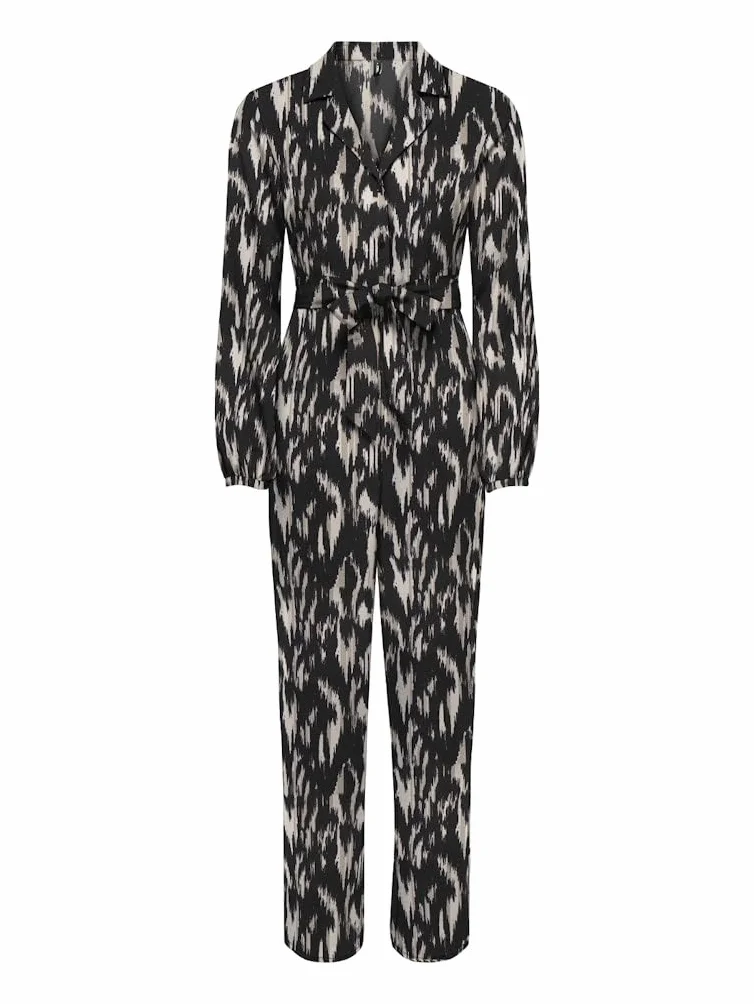 ONLY Kombinezon Kobiety Onlnova Life Elite L/S Zira Jumpsuit Aop