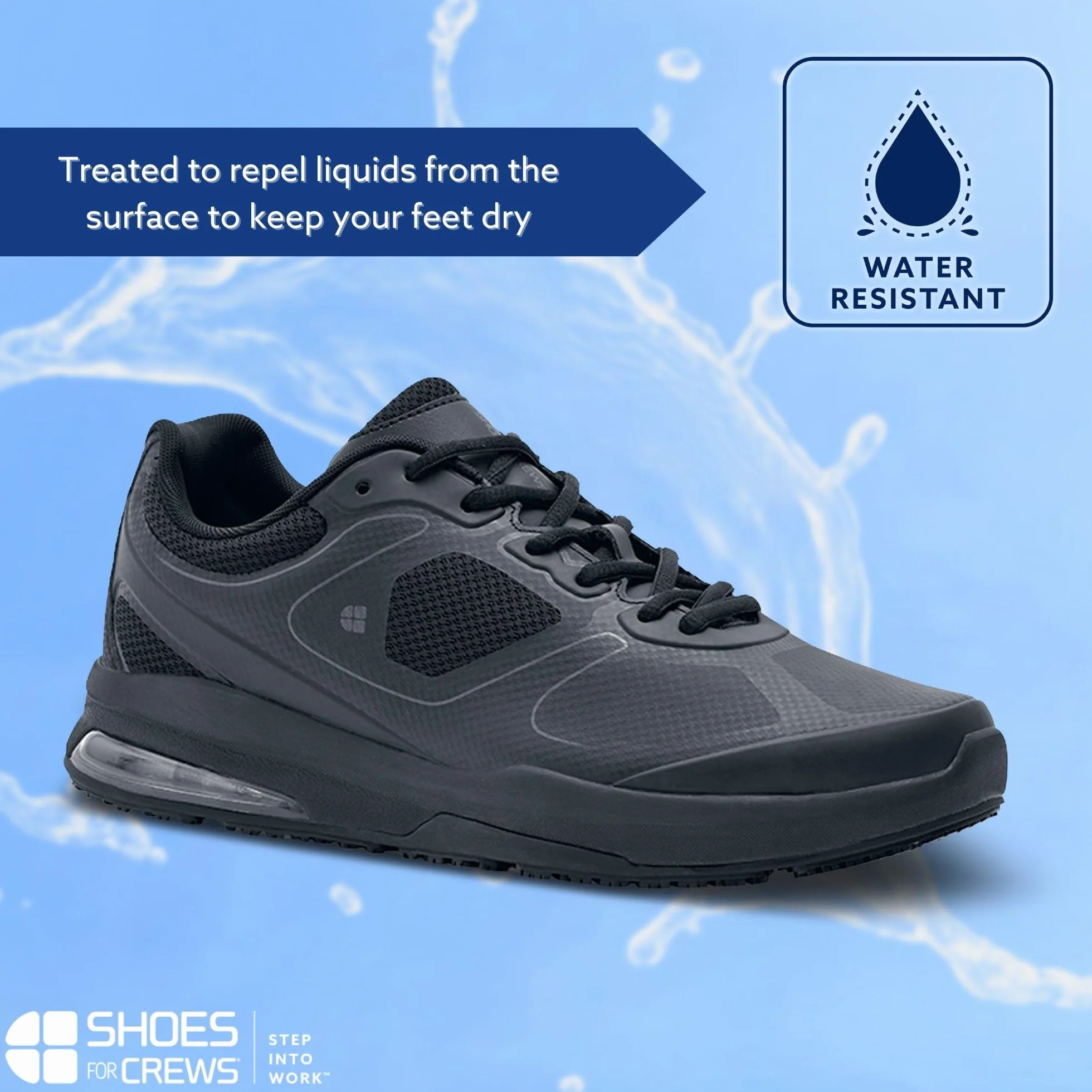 Shoes for Crews Evolution II buty męskie antypoślizgowe wodoodporne lekkie czarne 46.5 EU