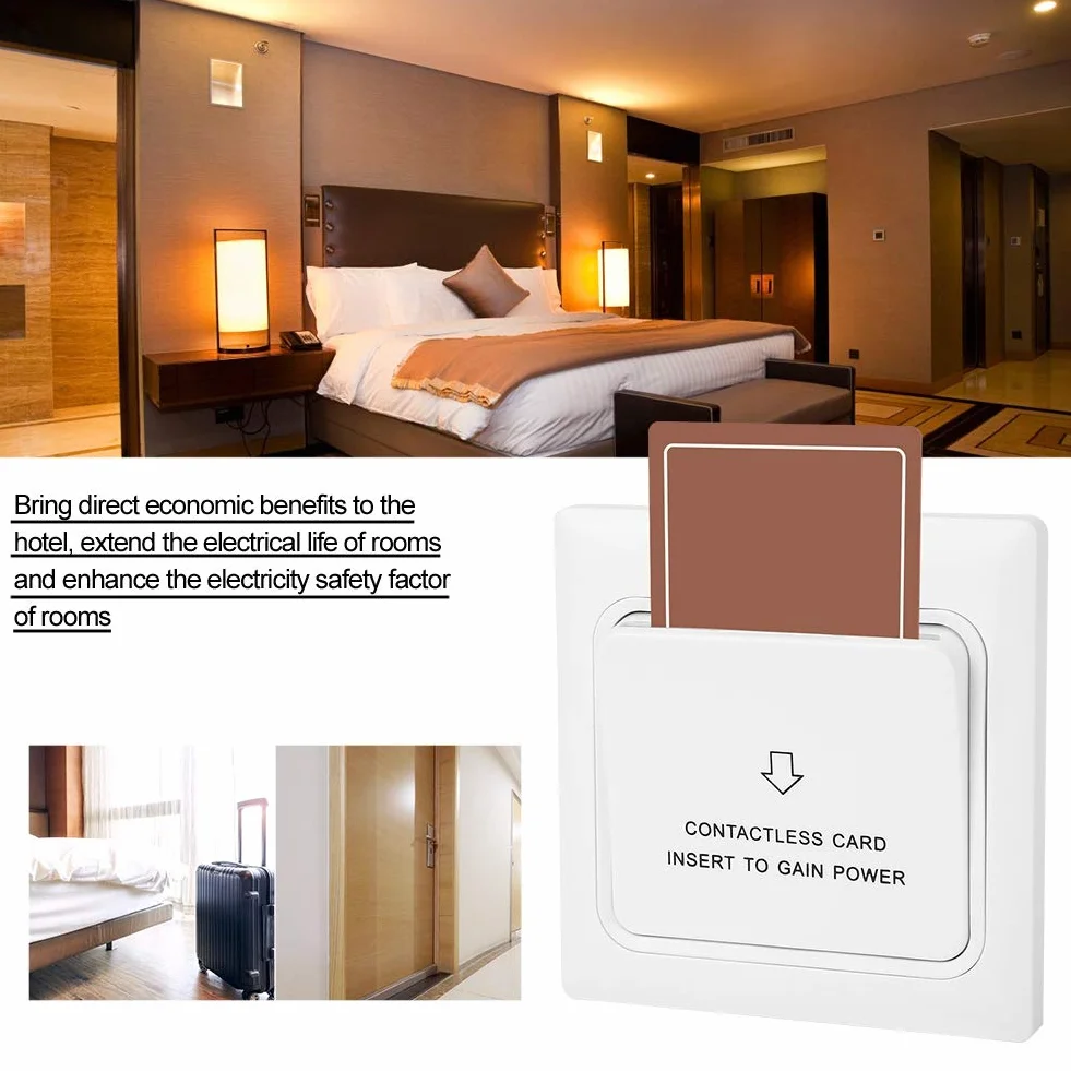 Power Key Card Sensor Panel Przełącznika Rozpoznawania Energii Elektrycznej Przenośny Trwały Włącznik światła do Oszczędzania Energii w Hotelu Domowym