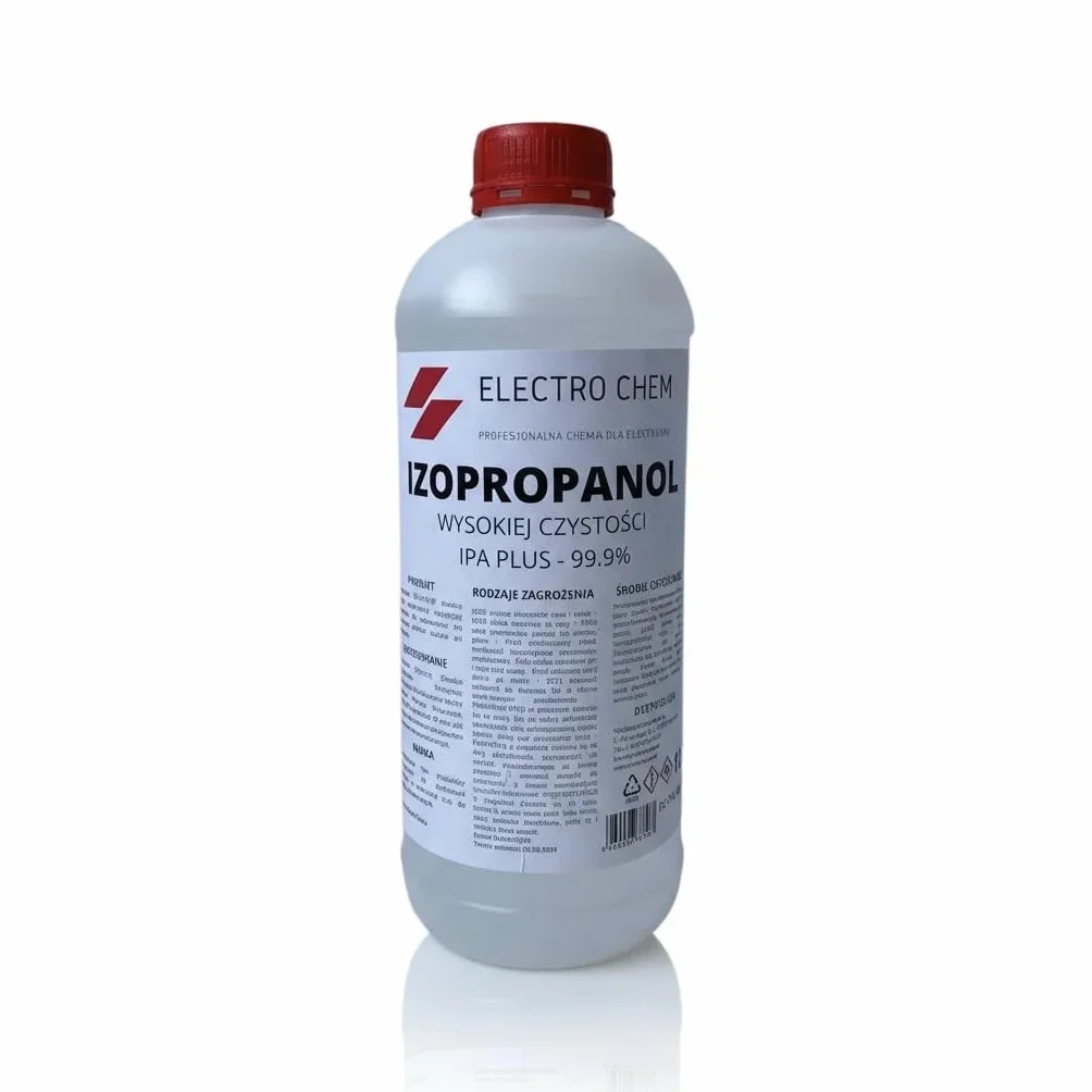 Izopropanol Electro Chem 99,9% - IPA 1L - Odtłuszczacz - do Elektroniki - Wysoka Jakość