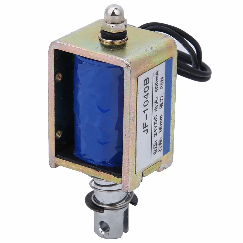 Elektromagnes push-pull o niskim tarciu 15mm antyutleniający elektromagnetyczny elektromagnetyczny 25N 24V JF-1040B Łatwa instalacja do automatów sprzedających
