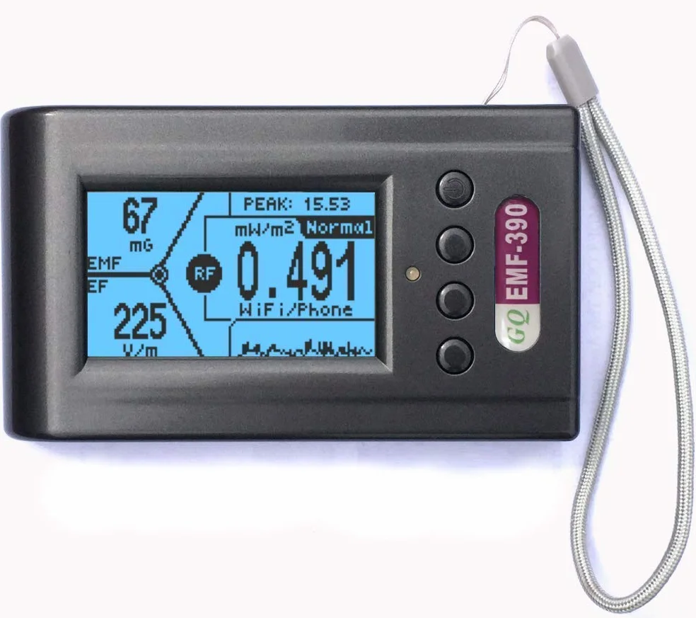 Miernik HF, zaawansowane elektromagnetyczne promieniowanie wielopolowe EMF-390, 3 w 1, EMF, ELF, RF, miernik masztów telefonii komórkowych, detektor danych, rejestrator