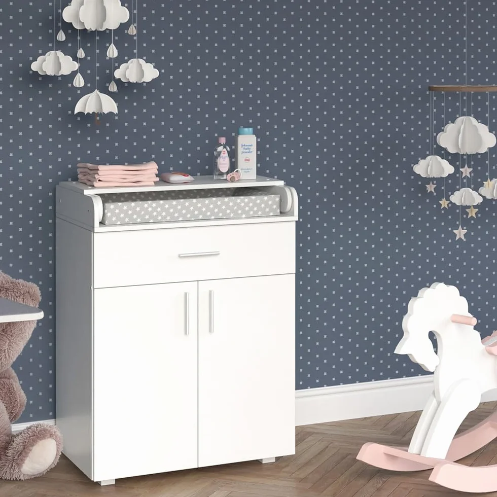 Vicco Przewijak dla dziecka "Lena", Biały, 75.2 x 101.5 cm, convertible en commode standard après la période de change
