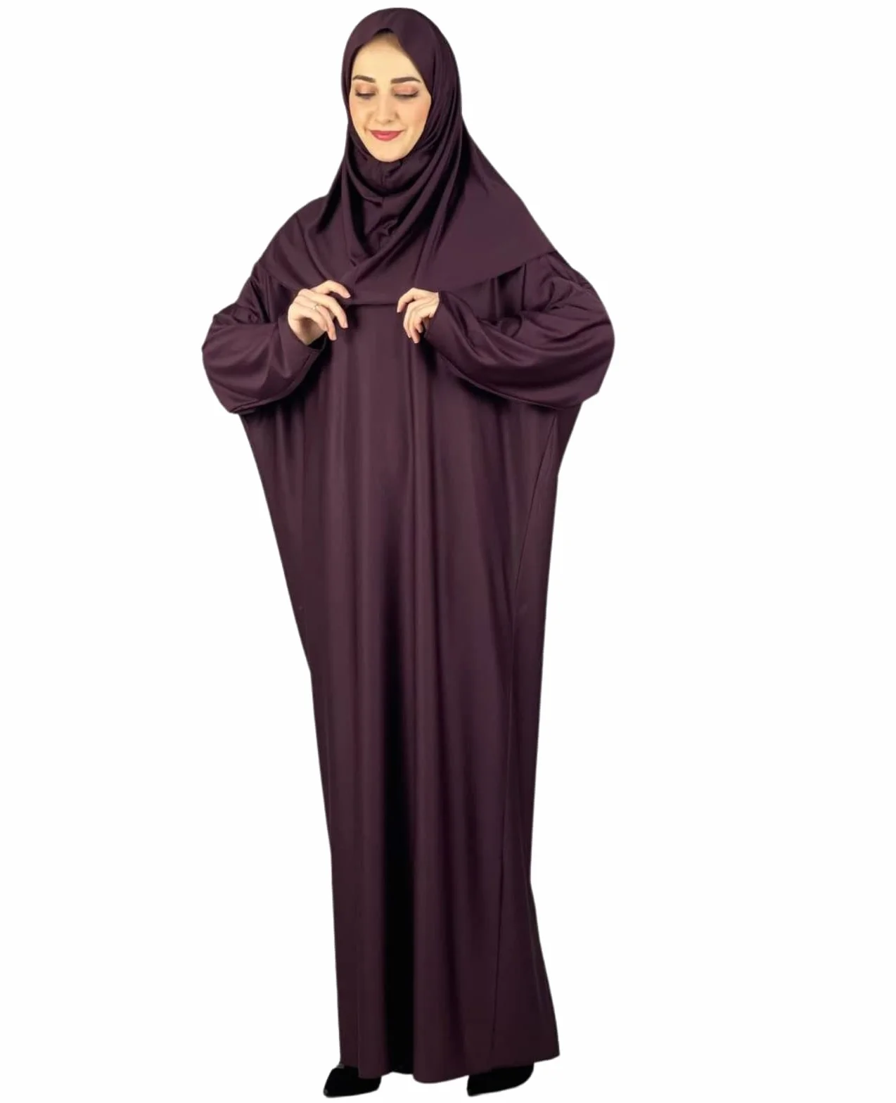 Prien Damska sukienka modlitewna z hidżabem dywan Tasbih muzułmański zestaw islamskie ubrania Abaya Jilbab Dubai Kaftan na Eid Ramadan