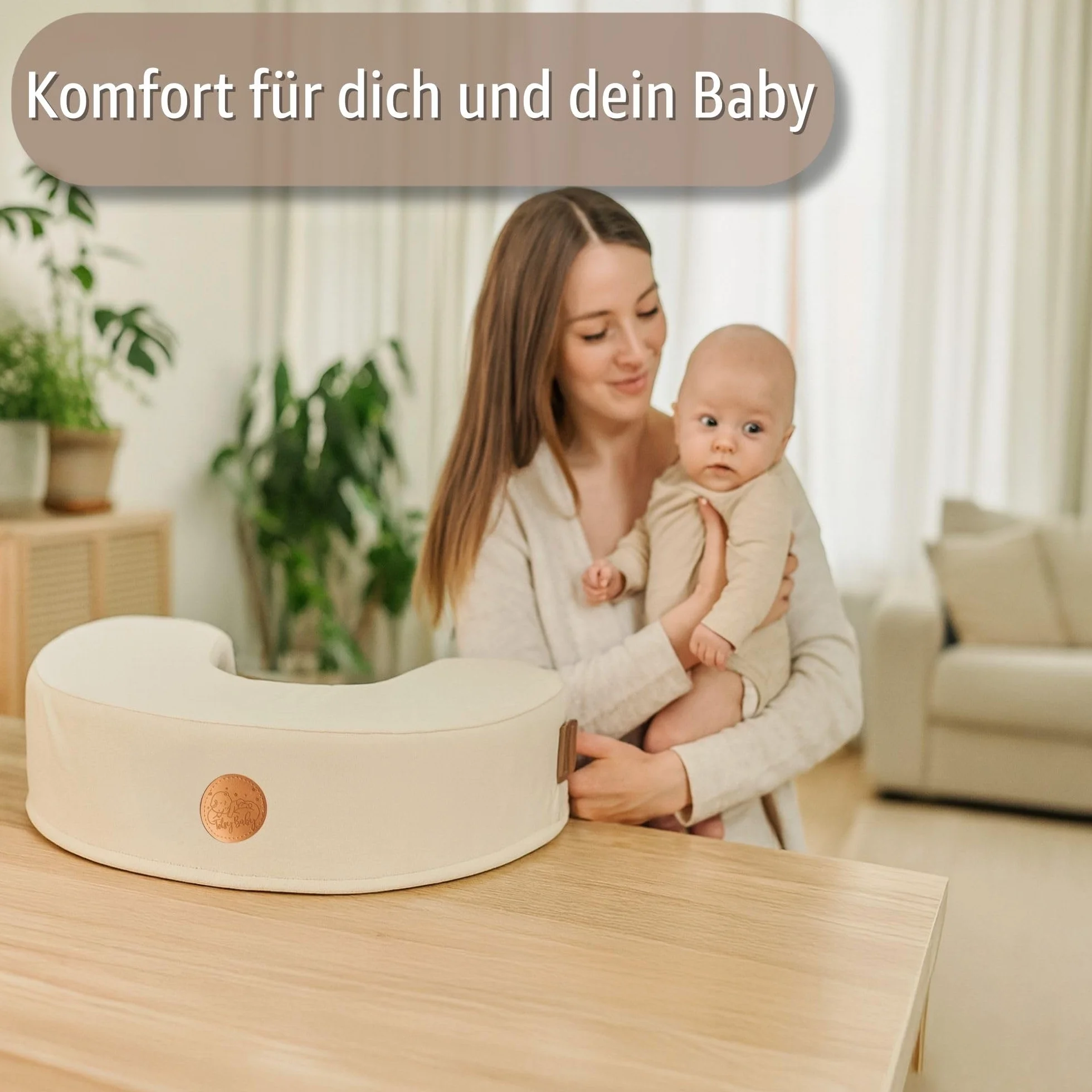 Mała poduszka do karmienia 120 cm - Kompaktowa poduszka do karmienia mała poduszka do karmienia piersią Nursing Breastfeeding Pillow na podróż Sen