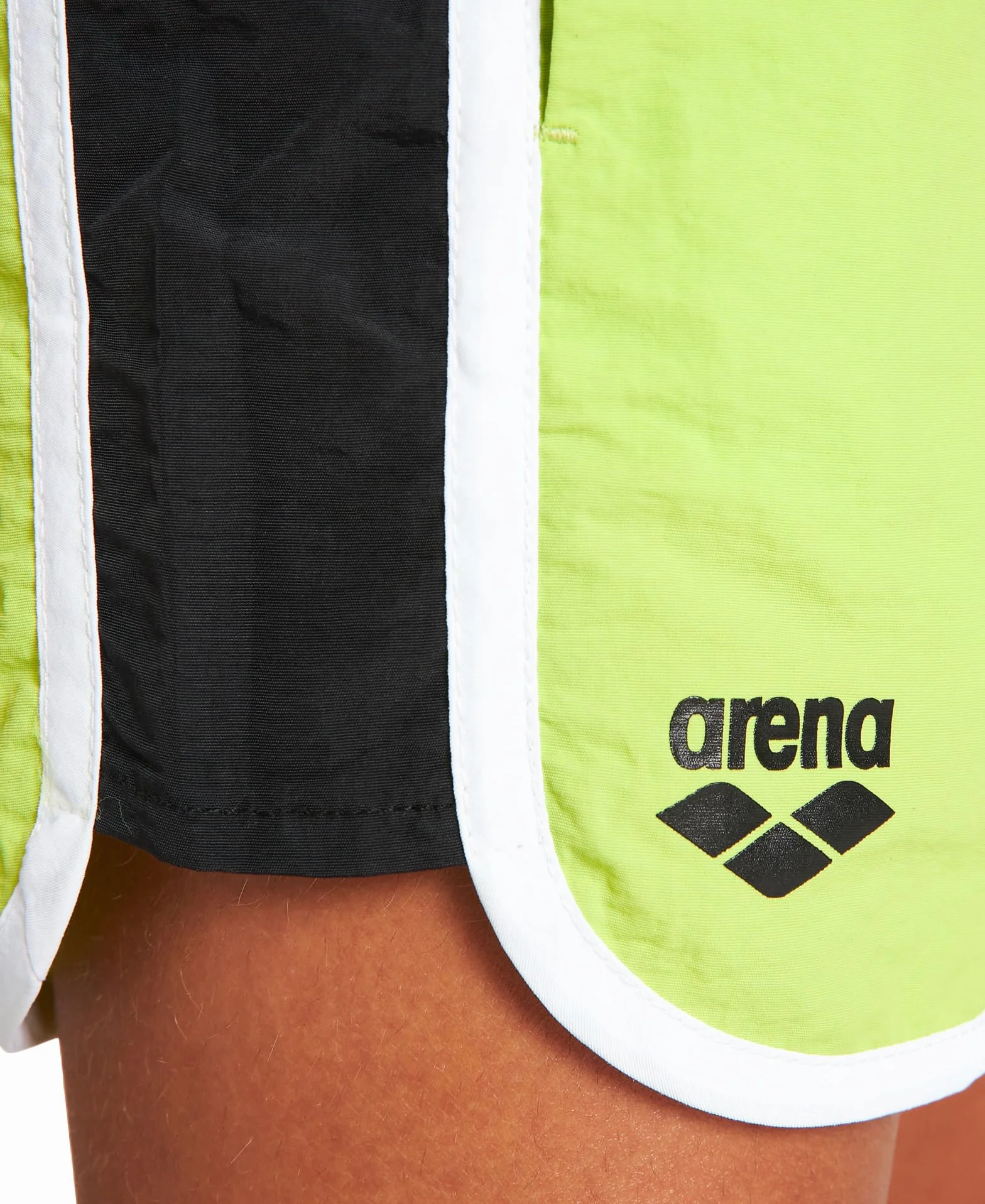 Arena Chłopięce B Bowen Jr Boxer kąpielówki Miękki zielono-czarno-whtie 140