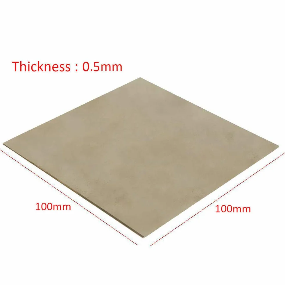 Klasa 0,5 mm. 2 cienka płyta tytanowa tytanowa Ti płyta 100 mm x 100 mm x 0,5 mm do obróbki metali