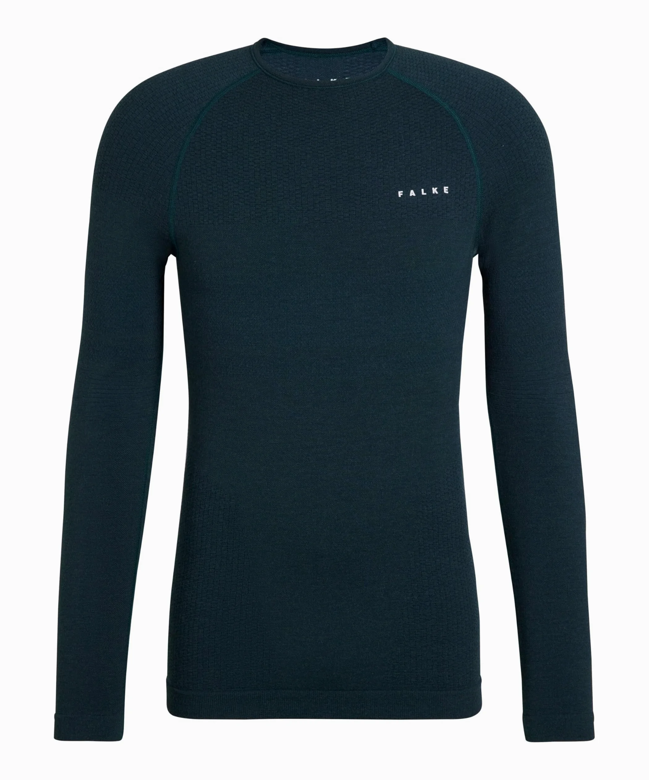 FALKE Mężczyźni Warstwa podstawowa (góra) Wool-Tech Protective M L/s Sh wełna materiał funkcjonalny szybkoschnące ciepłe 1 Sztuka, Zielony Holly 7385, XXL