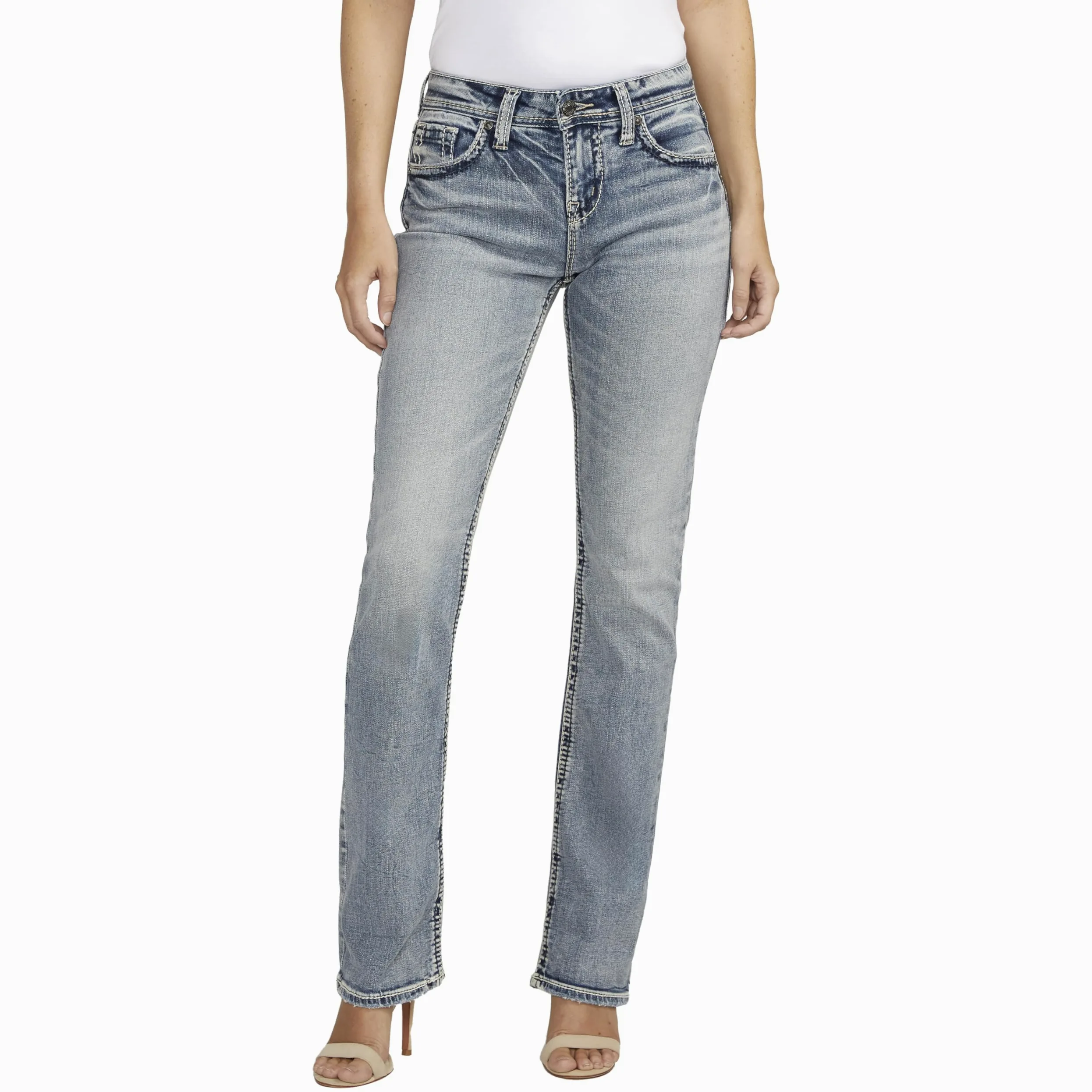 Silver Jeans Dżins damski Suki Curvy Fit High Rise Baby Bootcut Jean