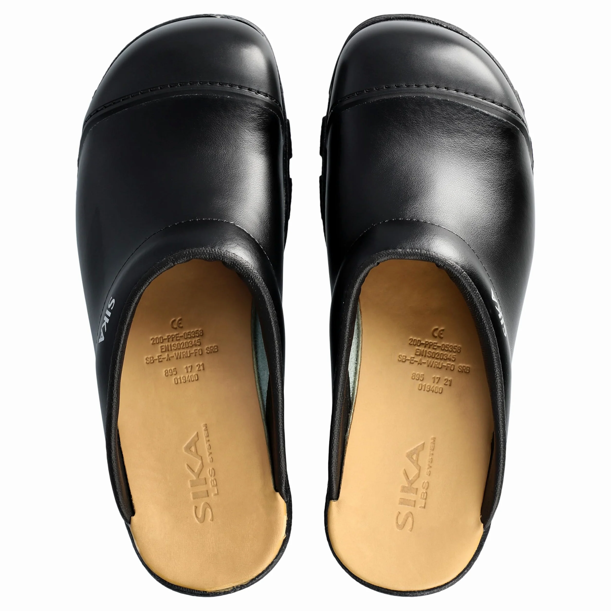 SIKA Unisex Flex LBS chodaki robocze, szerokie dopasowanie, z miękką wkładką z pianki i skóry, buty skórzane Permair, wzornictwo ProNose, amortyzujące wstrząsy chodaki bezpieczeństwa do przemysłu
