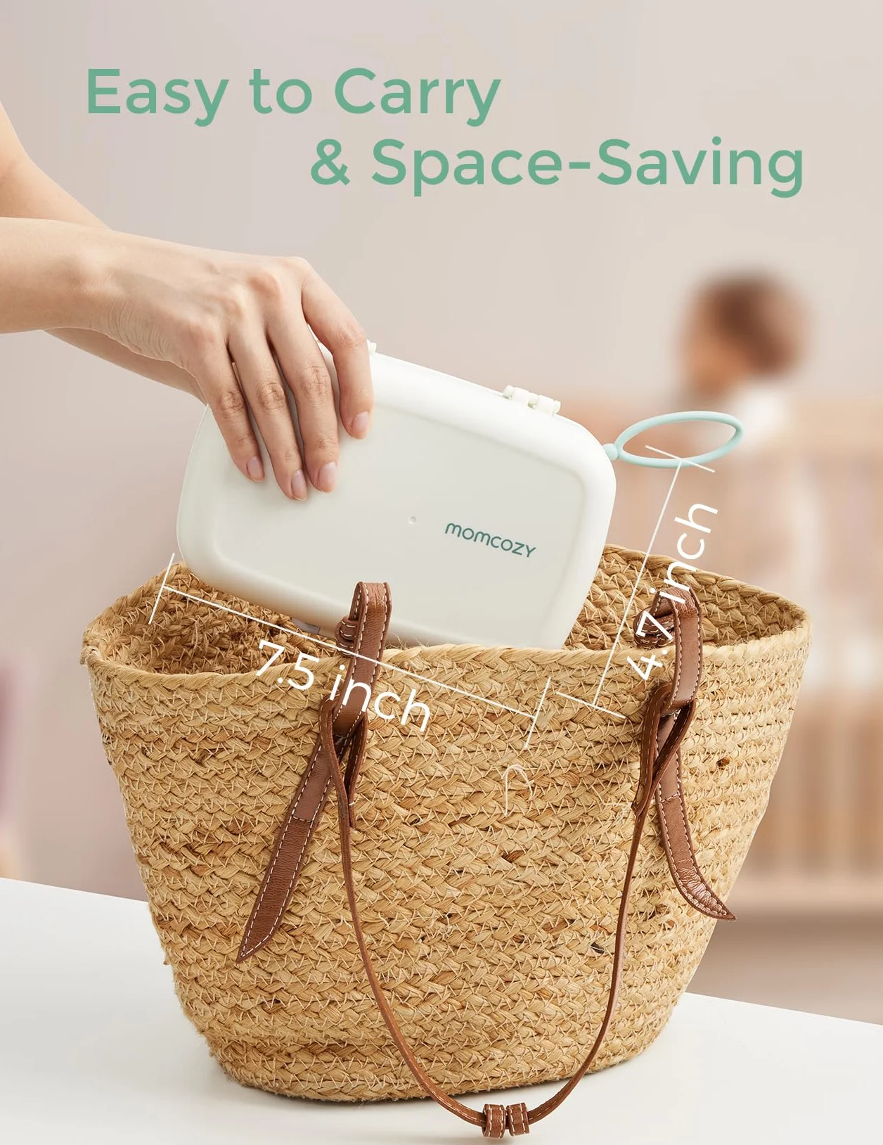 Momcozy Zestaw szczotek do butelek – zestaw do czyszczenia butelek dla niemowląt z silikonową szczotką, szczotką do sutków, szczotką do słomki, dozownikiem mydła, stojakiem do suszenia, narzędzie do
