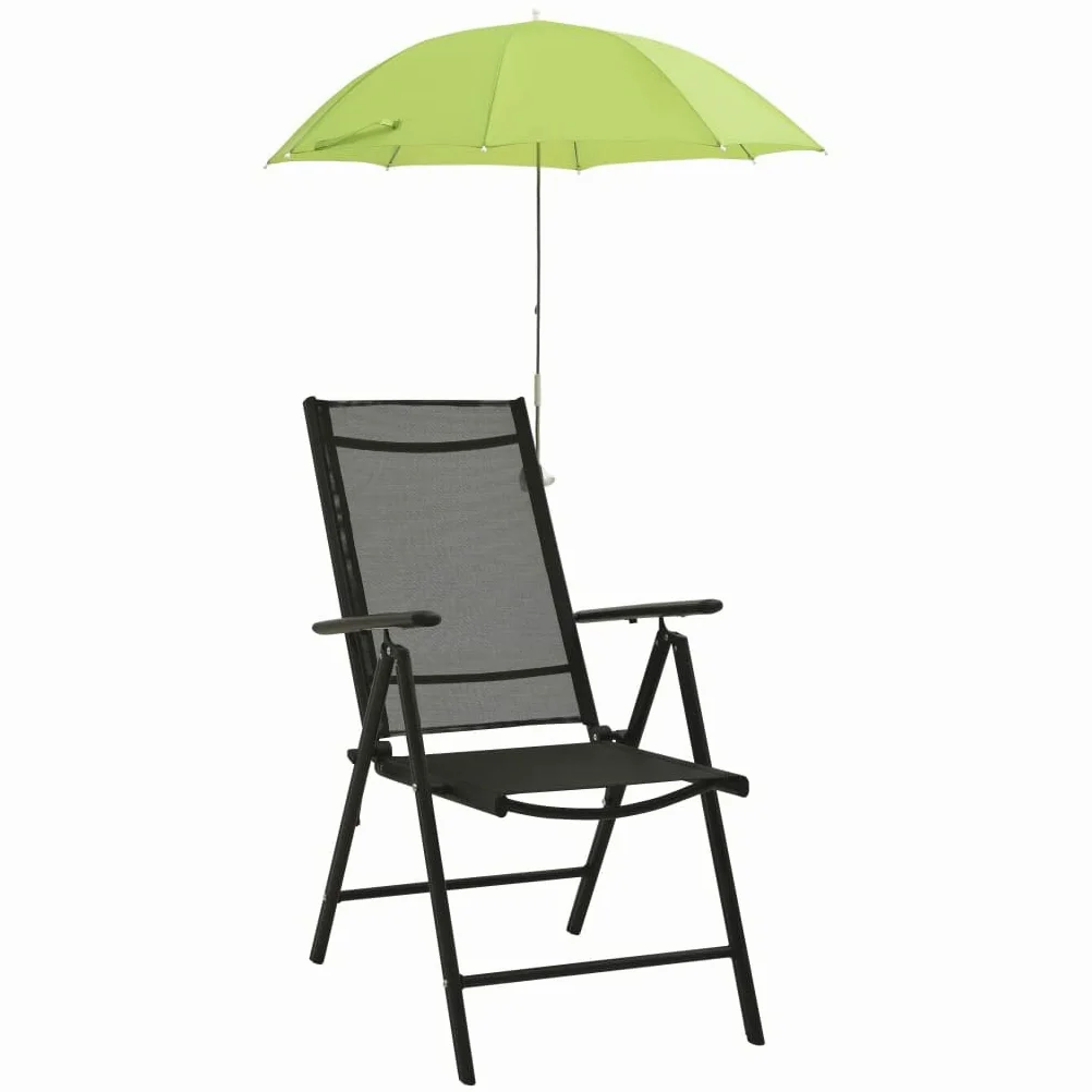 Parasole na krzesło kempingowe 2 szt. zielone 105 cm