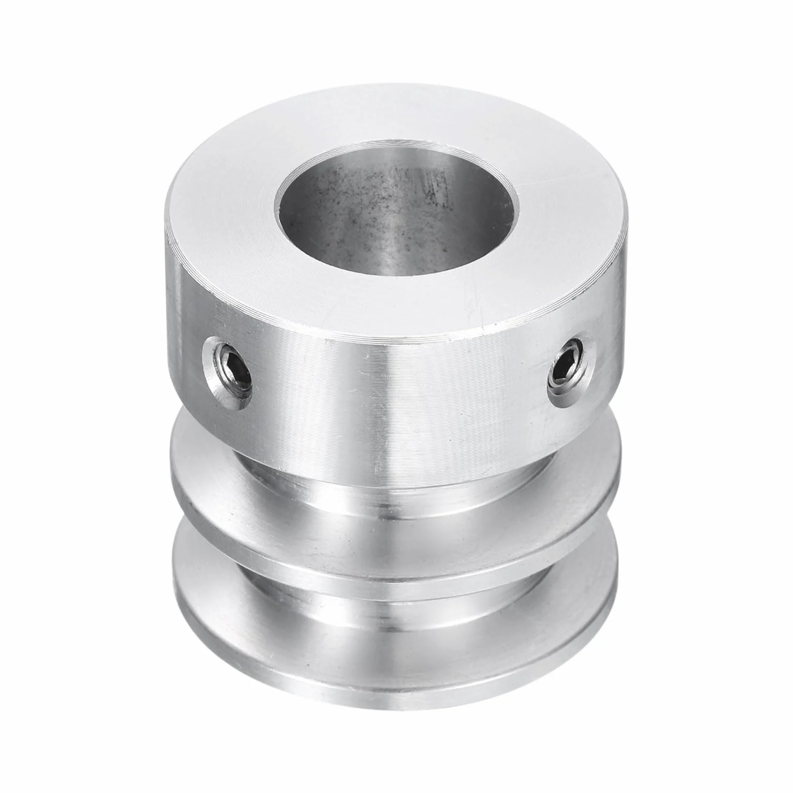 QUARKZMAN 15mm średnica zewnętrzna 30mm koło pasowe V z podwójnym rowkiem ze stopu aluminium do wału silnika wiertarki 6 mm (1/4") w kształcie PU