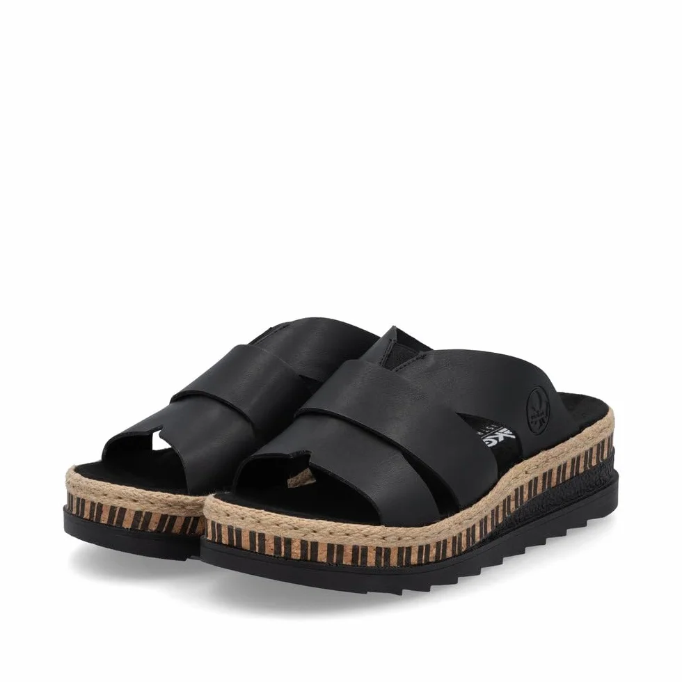 Rieker Damen-Pantolette schwarz (1)