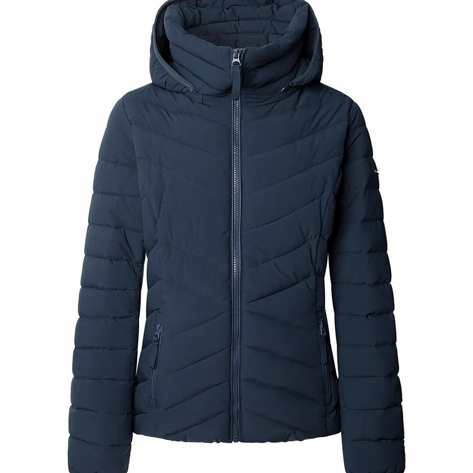Pepe Jeans Damska kurtka SANN SHORT, niebieska (DULWICH BLUE), M, Niebieski (DULWICH BLUE), M