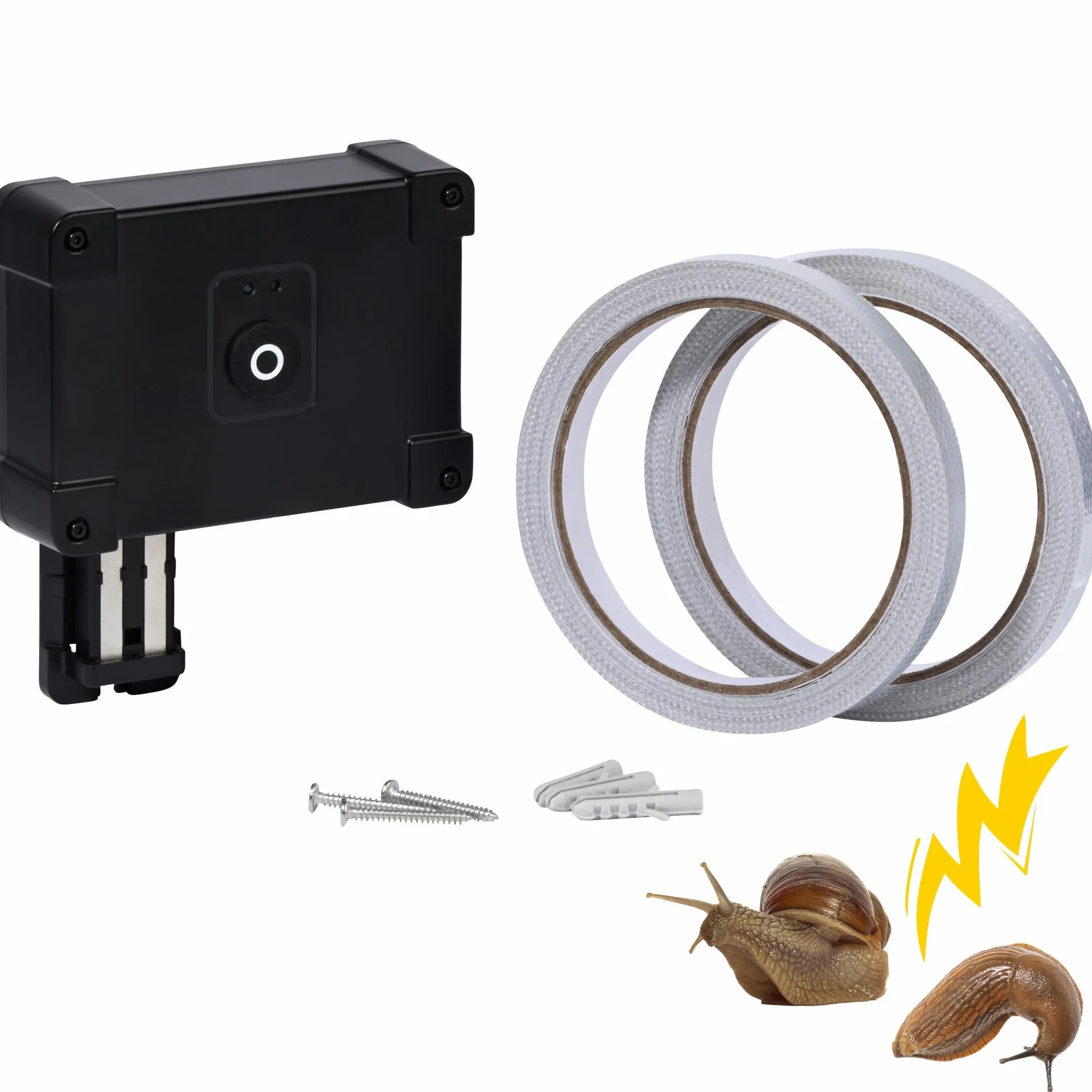 dobar® Slug-Shock ochrona przed ślimakami – elektryczne ogrodzenie przed ślimakami do podwyższonych grządek i obramowania grządek – ochrona przed ślimakami do ogrodu, 10 m