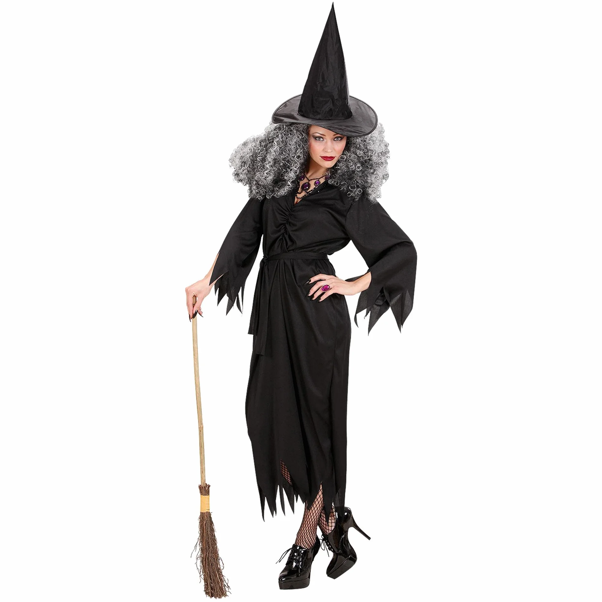 W WIDMANN MILANO Party Fashion - kostium czarownicy, sukienka, kapelusz czarownicy, kostiumy, Halloween