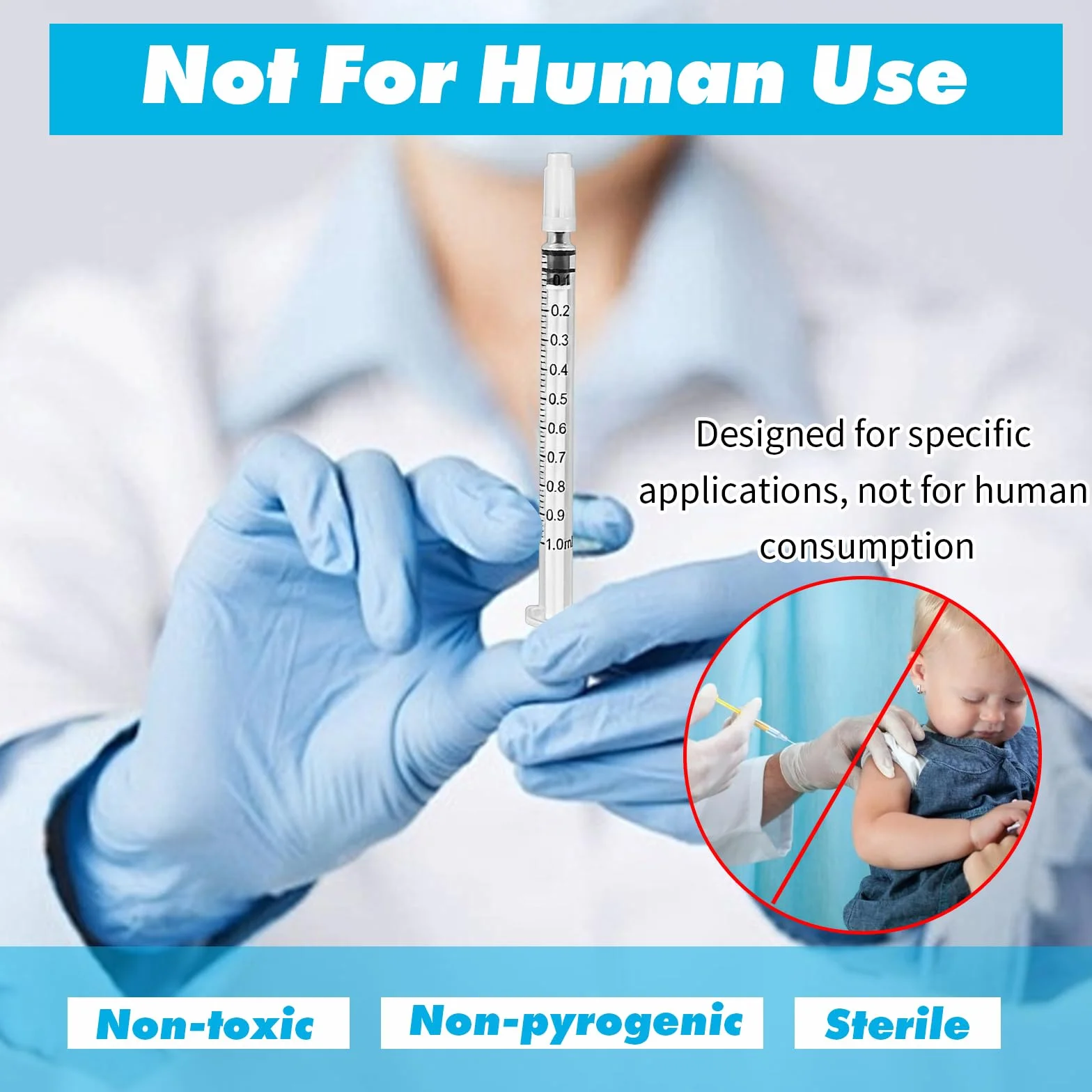 24 Sztuk Strzykawki, 1 Ml Strzykawka z Siarą, Strzykawki z Tworzywa Sztucznego, z Nasadkami, bez Igieł, Laboratoriów Naukowych, Karmienia Zwierząt Domowych, do Napełniania i Pomiaru Płynów