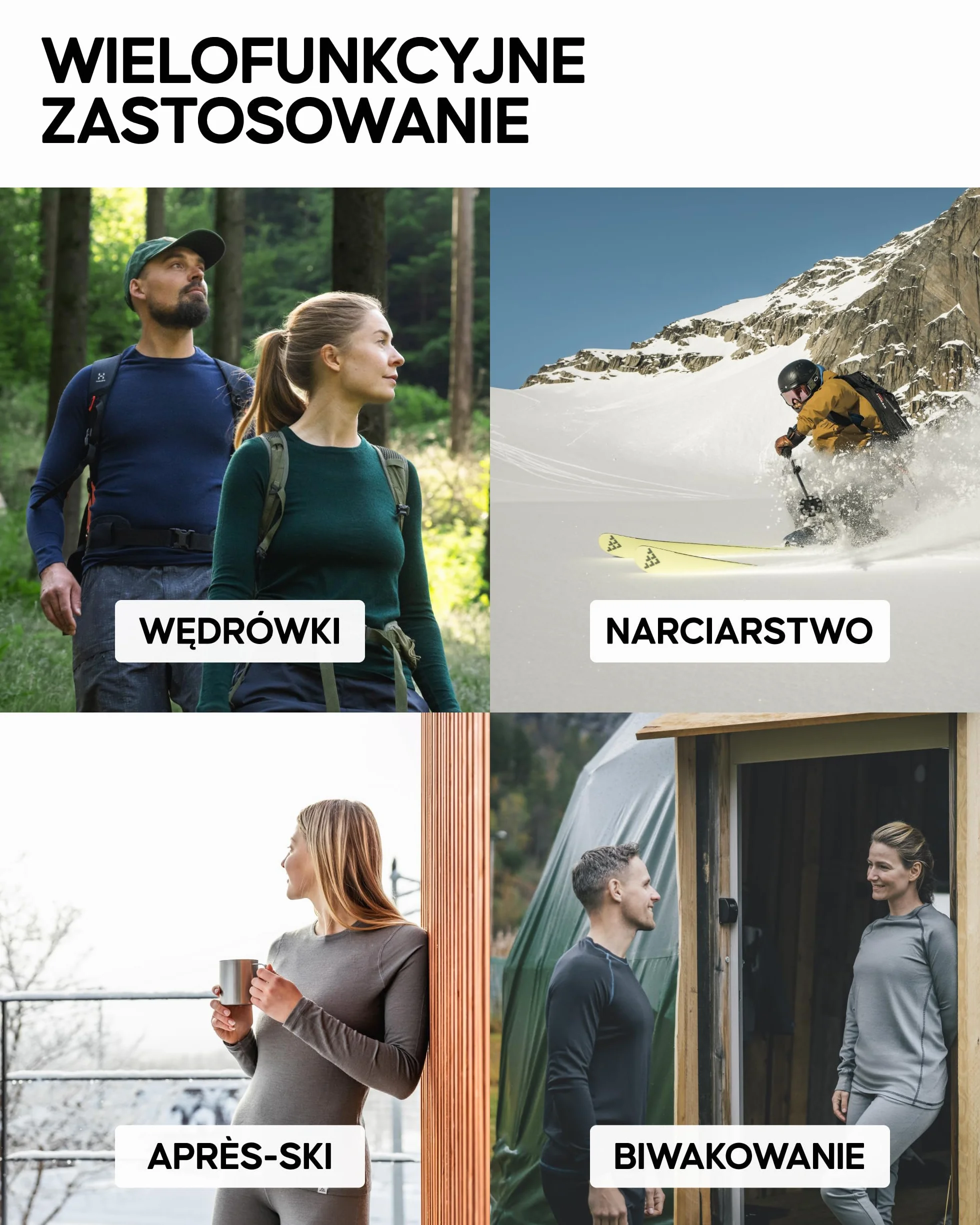 DANISH ENDURANCE Damskie Koszulki Merino Termoaktywne z Długim Rękawem, Bielizna Termoaktywna, Bluzki Termiczne dla Kobiet, Bielizna Zimowa