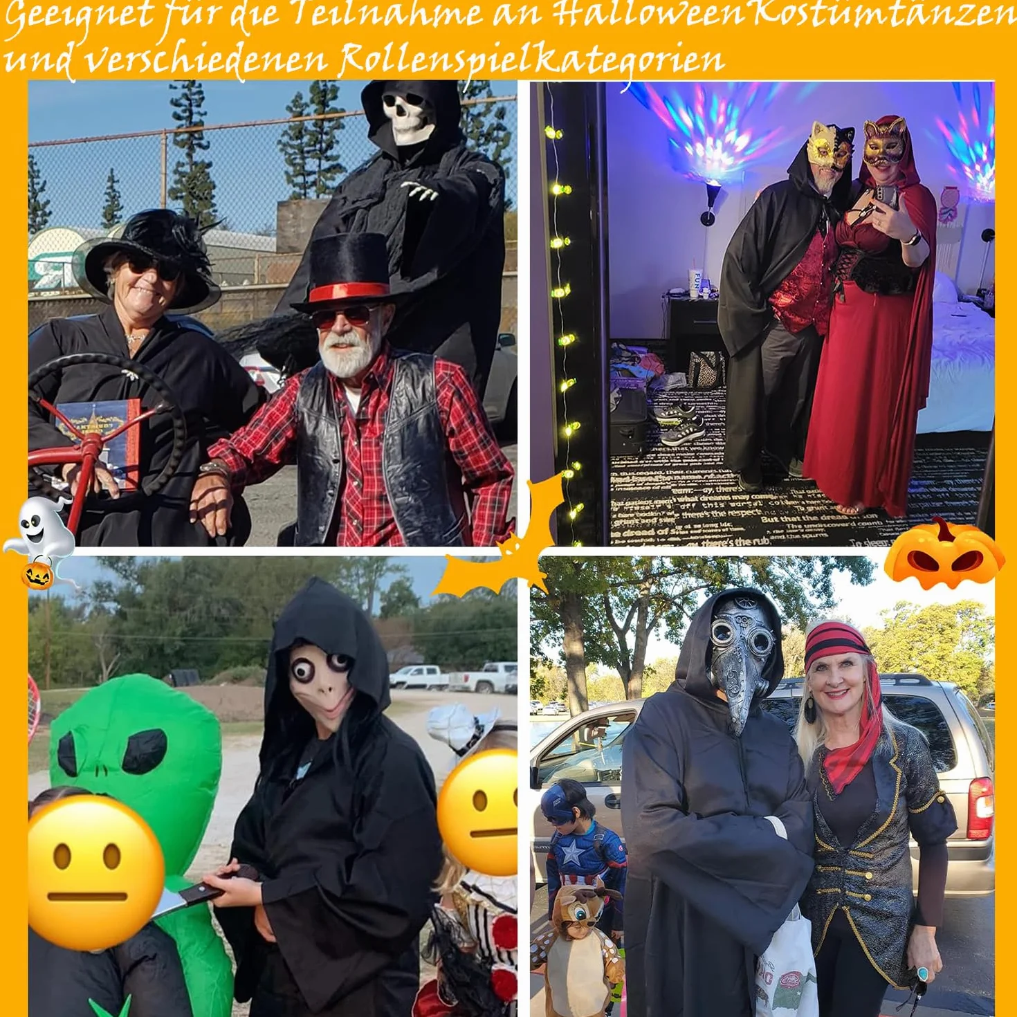 Peleryna z kapturem, czarna, kostium na karnawał, Halloween, kostium Jedi, męska peleryna z kapturem, szata dla dorosłych, wampira, czarodziejska, Cosplay, strój na imprezę