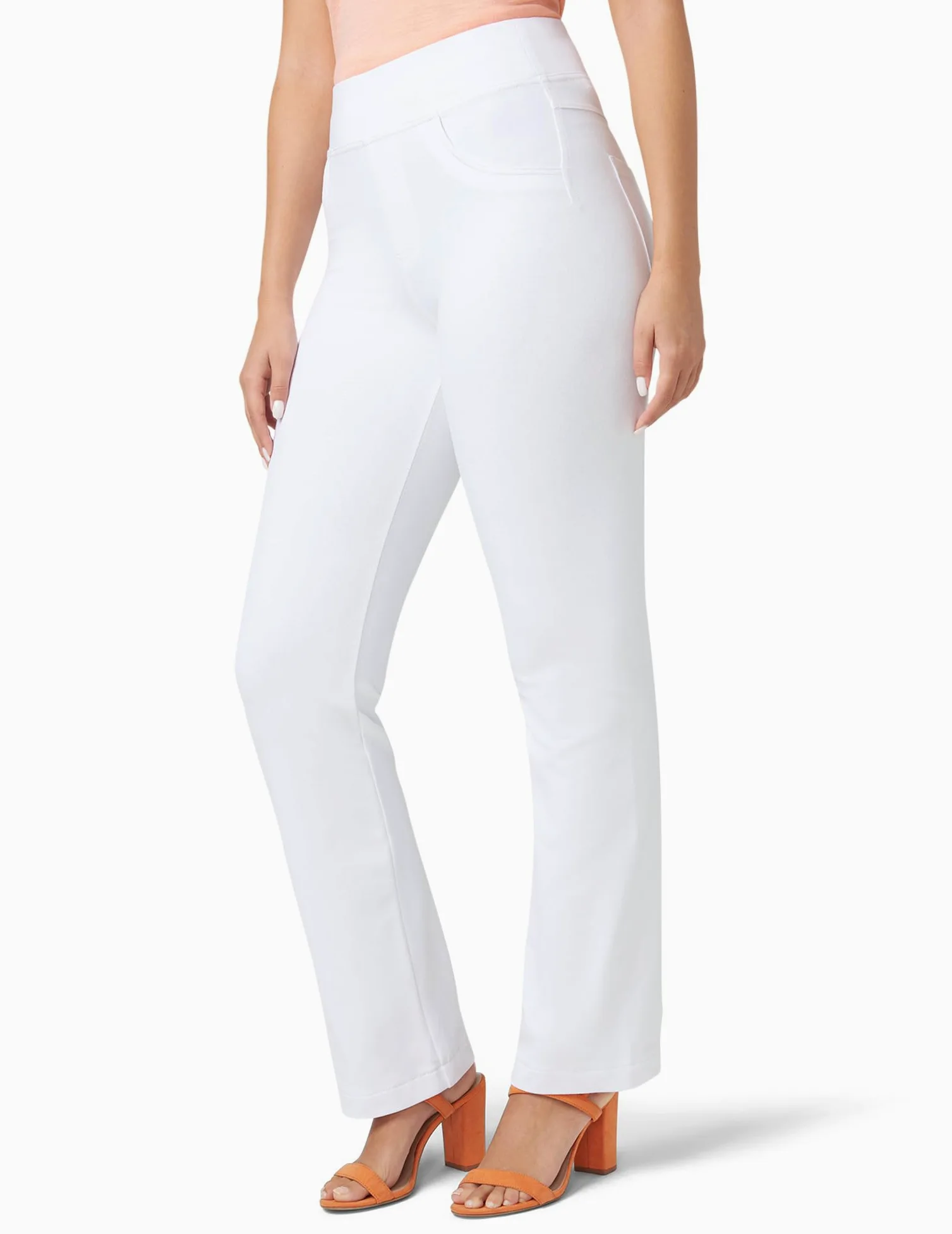 HUE Super Soft Stretch High Rise Straight Leg Denim Leggings, Jeggings With No Side Seams - Leginsy Kobiety