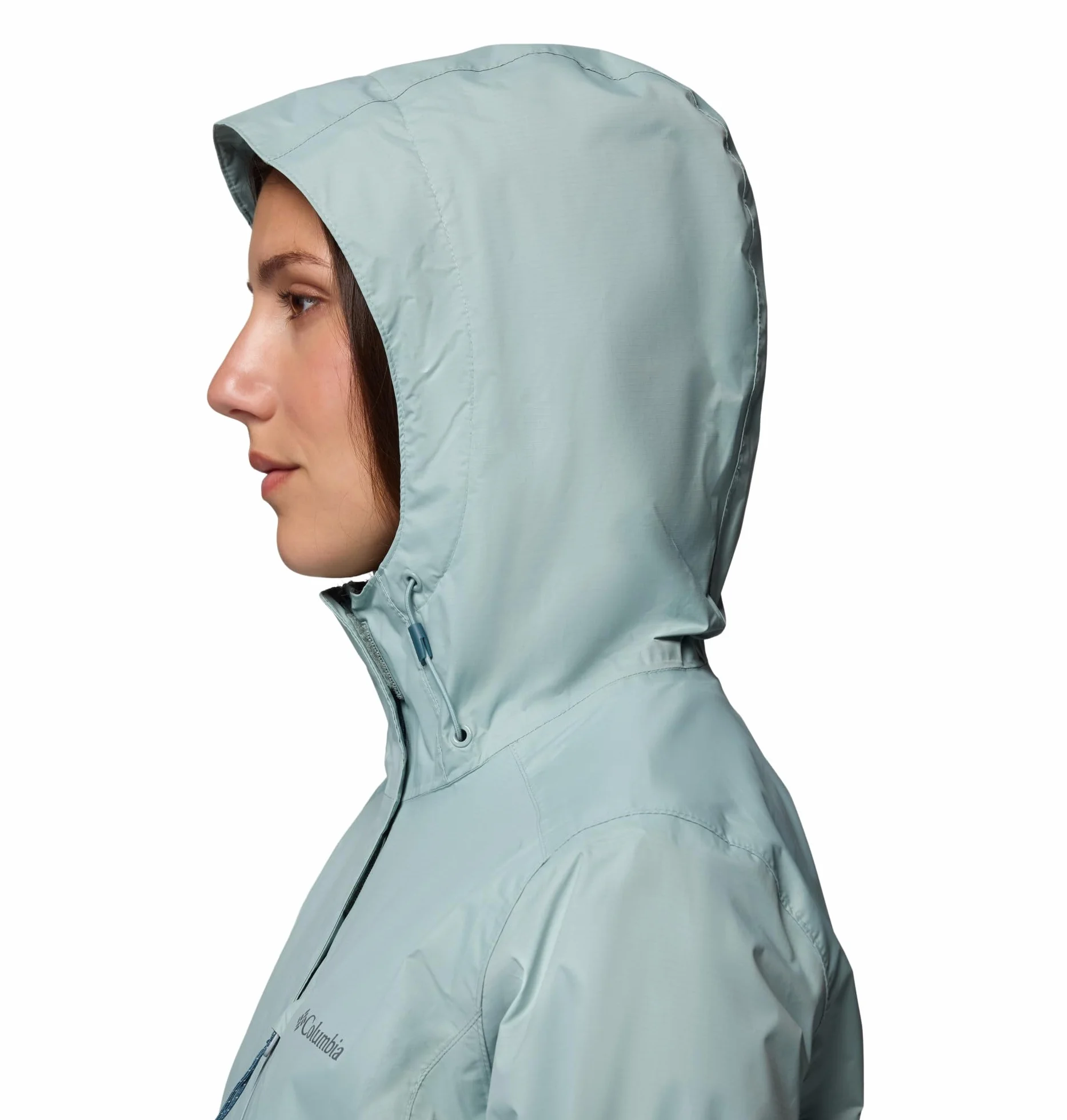 Columbia Damska kurtka Pouring Adventure 3, wodoodporna, niebieska, L