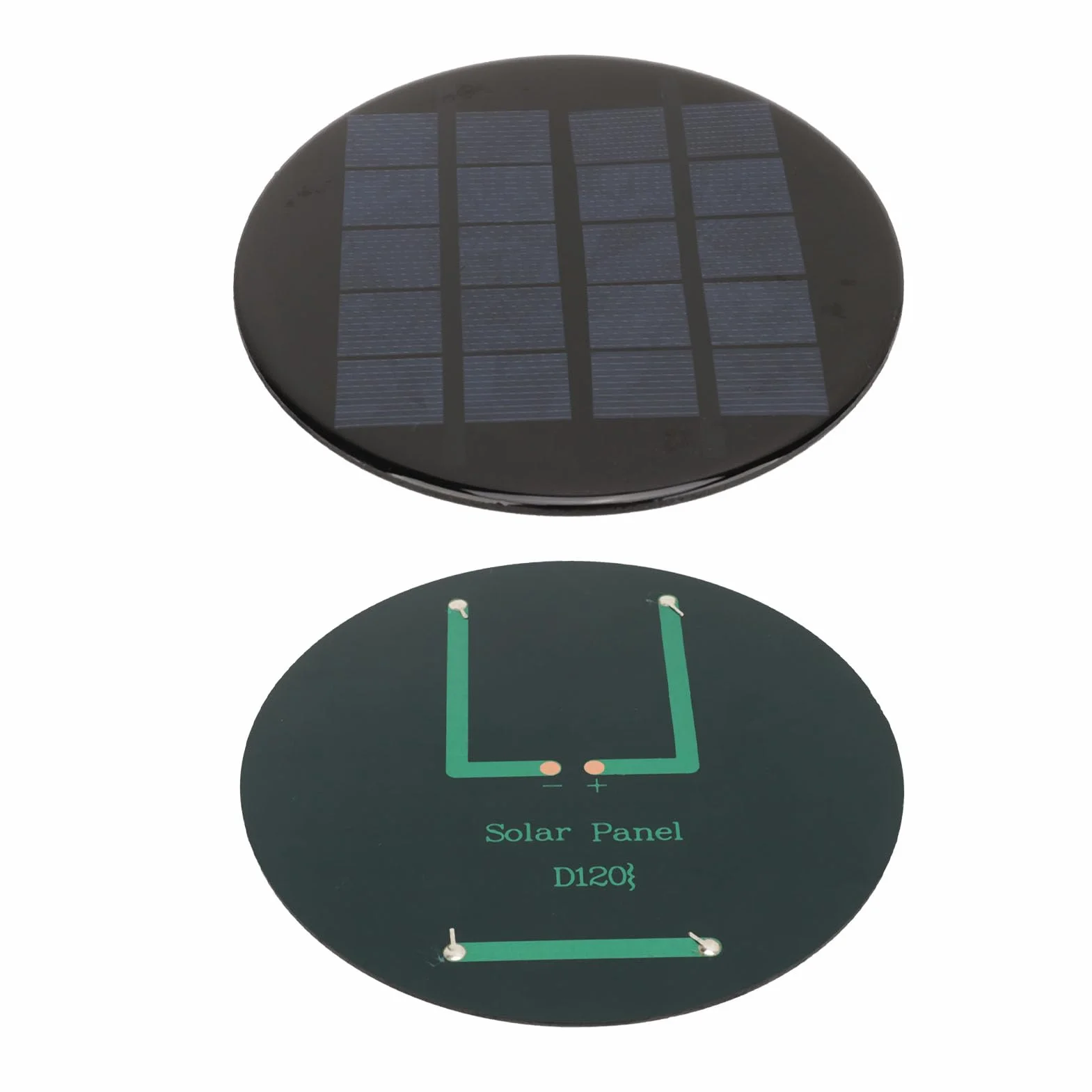 Mini okrągły panel ogniw słonecznych 1,1 W 5 V 120 mm akumulator 3,7 V mały moduł ogniw słonecznych z polikrystalicznego krzemu