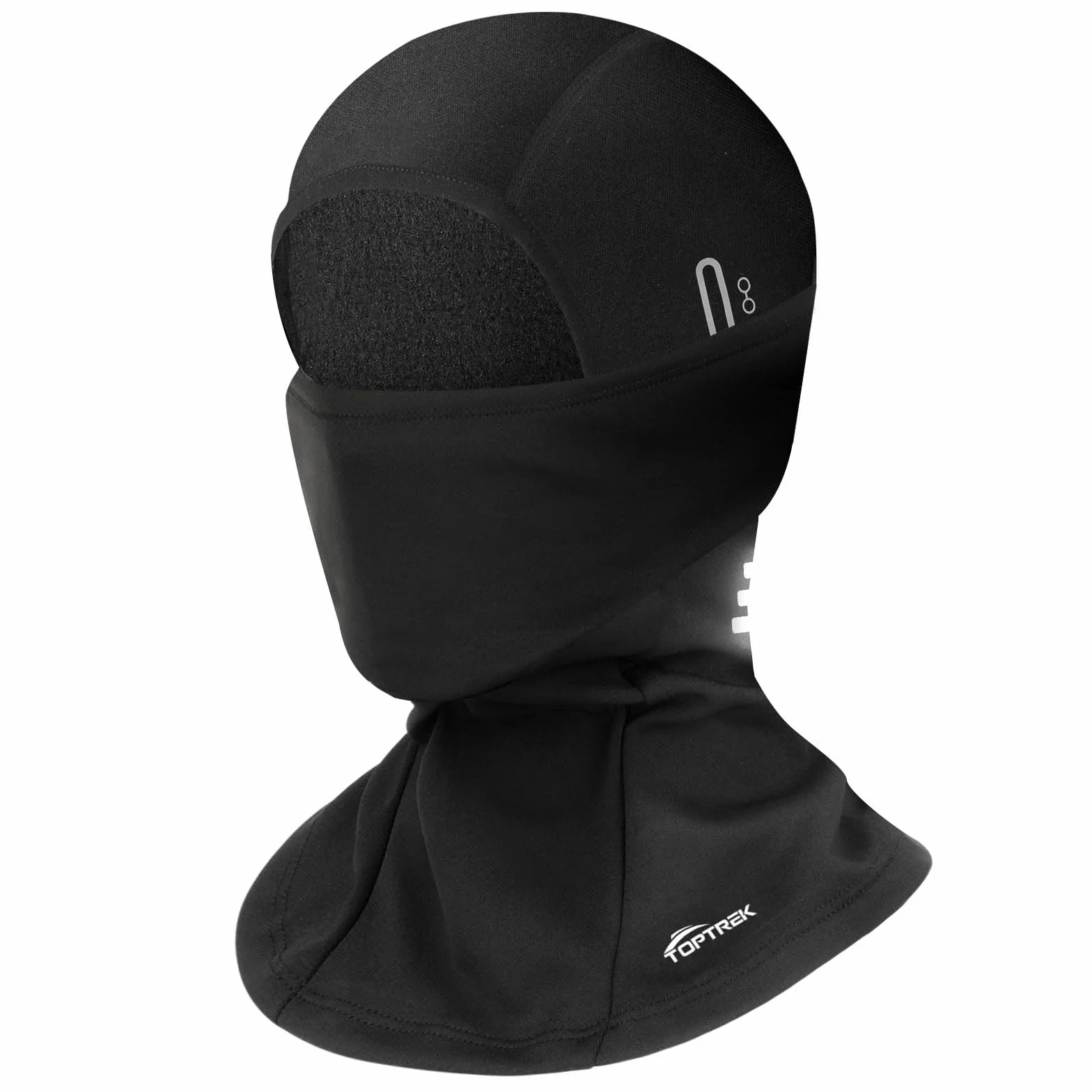 Toptrek Balaclava zimowa, zimna i wiatroszczelna maska na twarz, narciarska, na rower, snowboard, motocykl, oddychająca maska na twarz dla mężczyzn i kobiet, czarny, 55-60