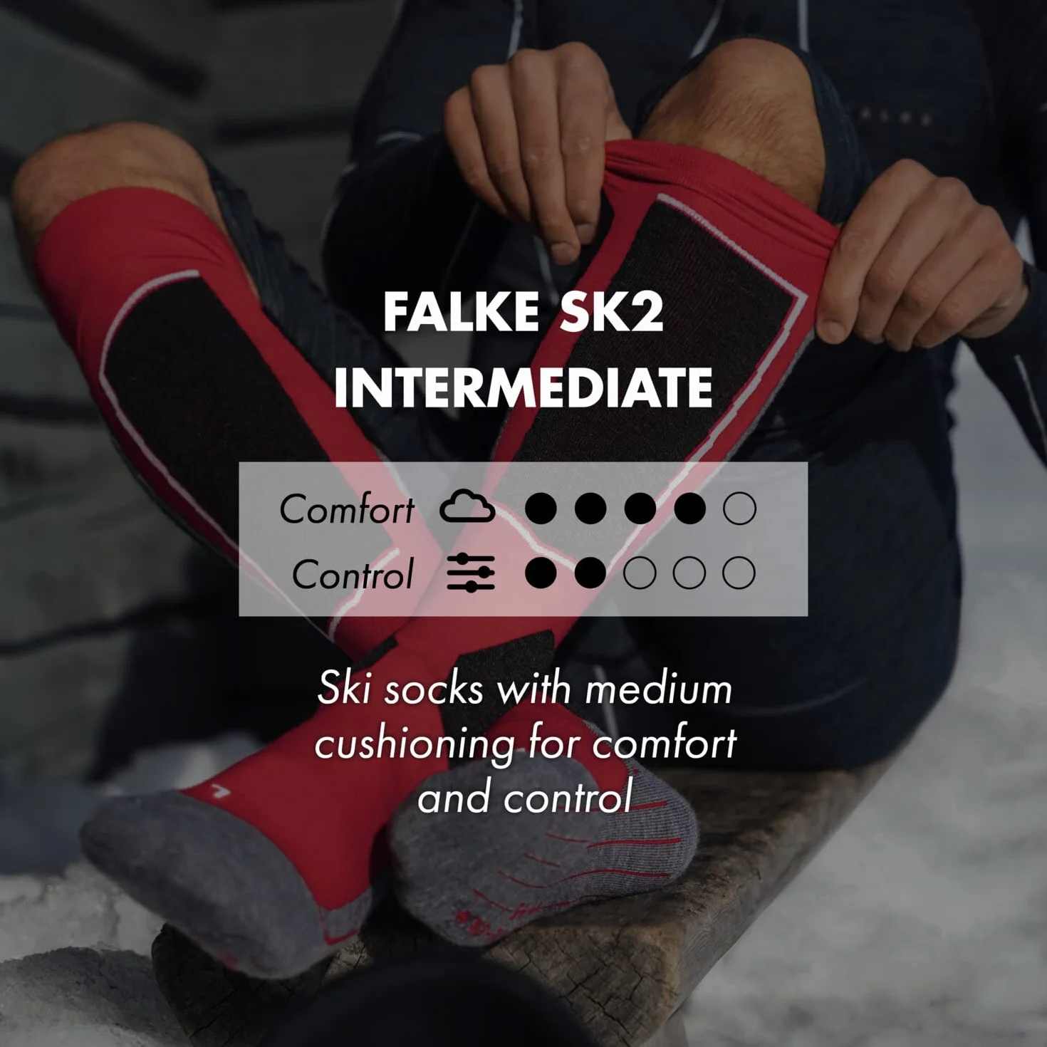 FALKE Uniseks - dzieci Skarpety narciarskie SK2 Intermediate K Kh Wełna ciepłe grube 1 Para, Zielony Vivid Green 7231, 31-34