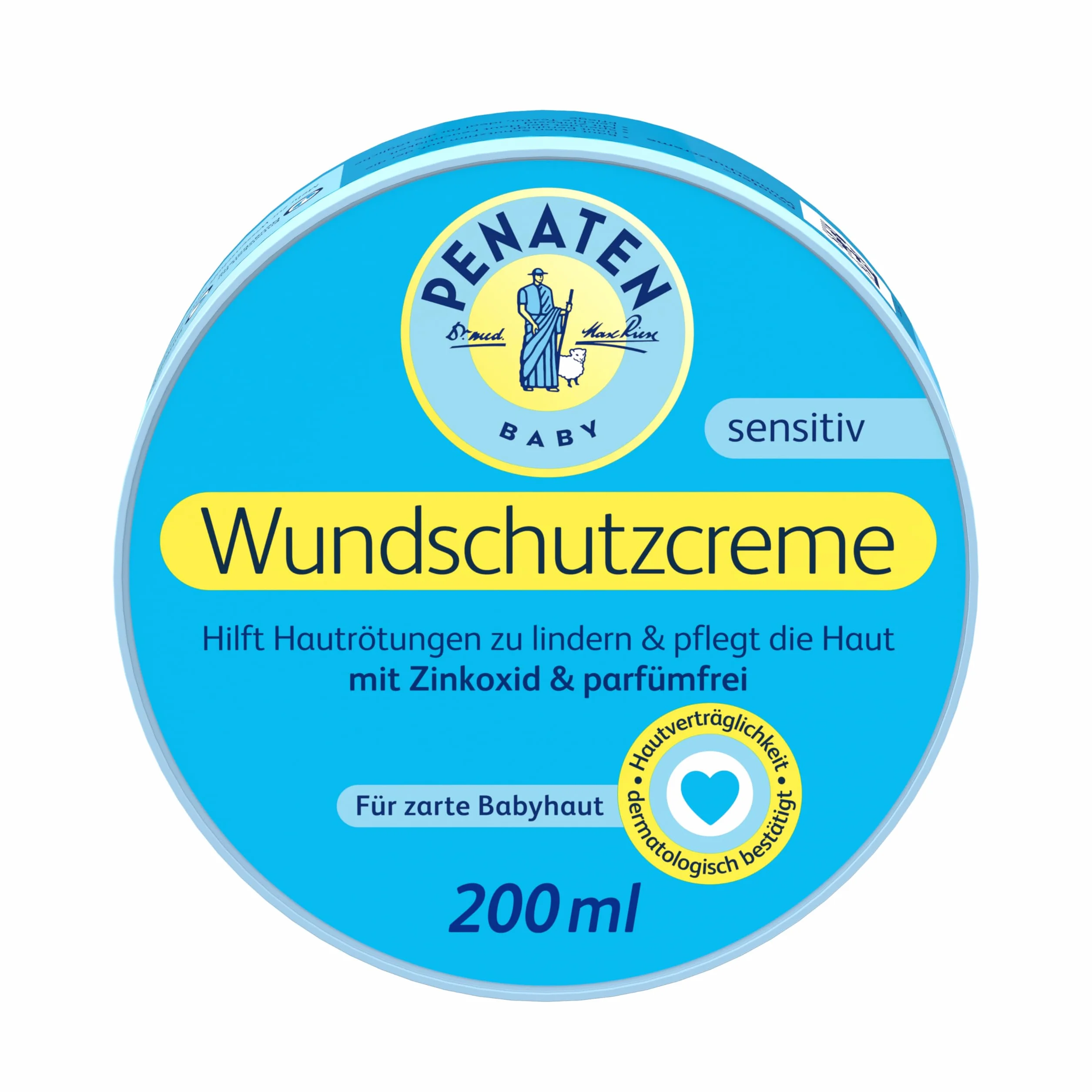 Penaten Penaten Krem ochronny na rany, kojący krem ochronny na rany dla niemowląt z tlenkiem cynku do ochrony przed odparzeniami pieluchowymi (1 x 200 ml) 200 ml