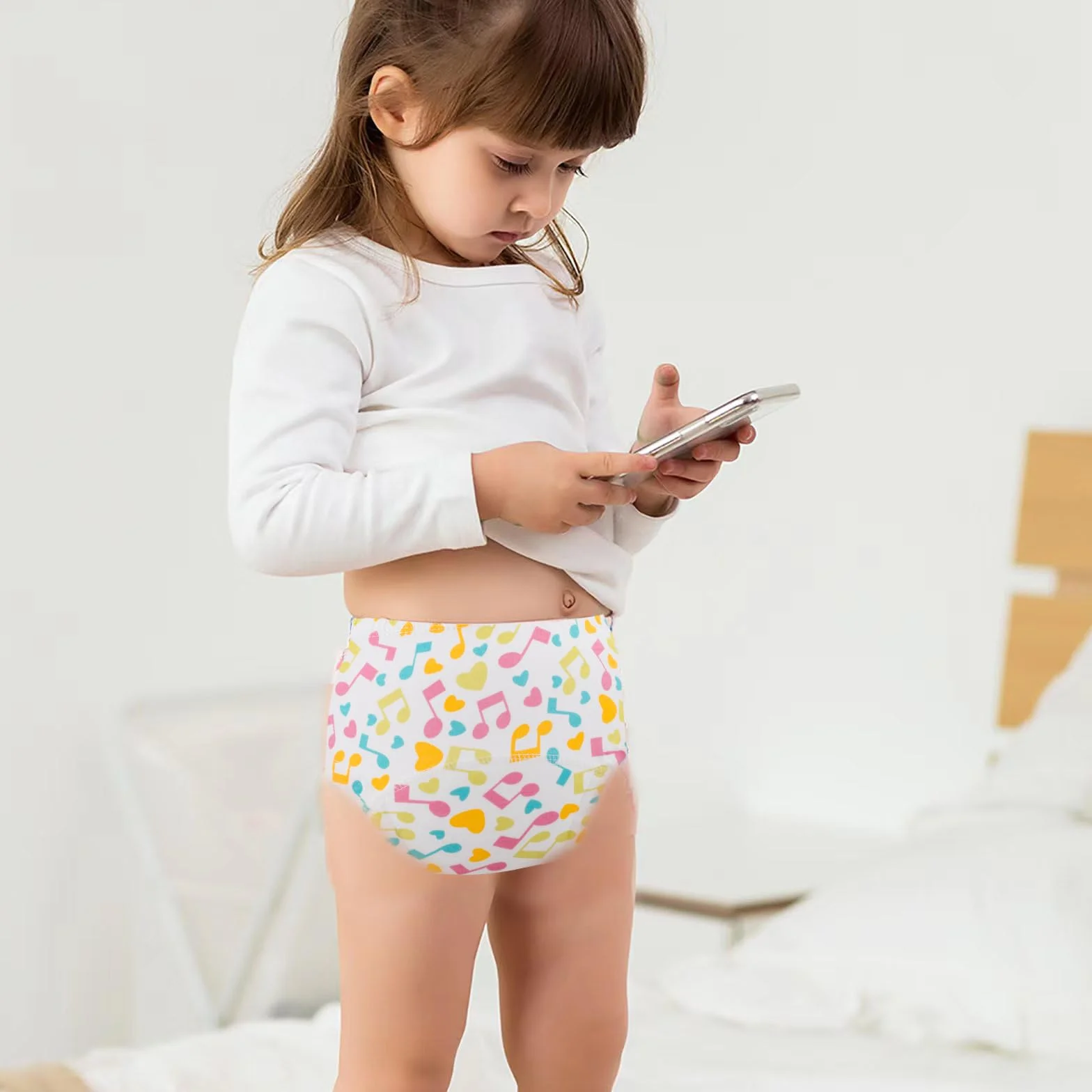 JackLoveBriefs Majtki edukacyjne dla dzieci do nauki sprzątania 1-5 lat Szary 3-4 lat